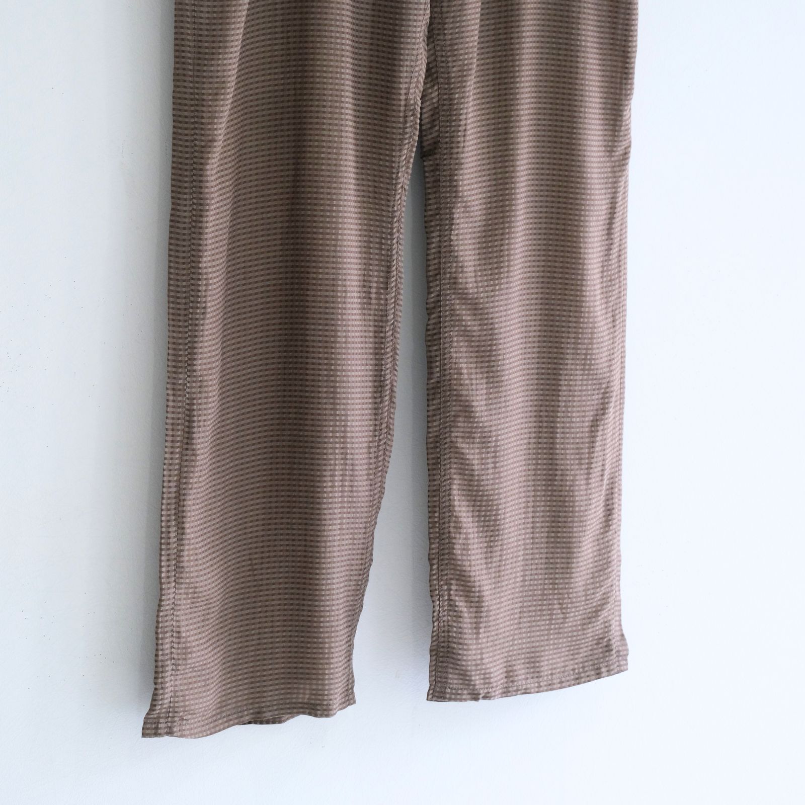 Lee / SEVEN BY SEVEN  / SHEER COWBOY PANTS ‐Gingham Check Indian fabric‐ /