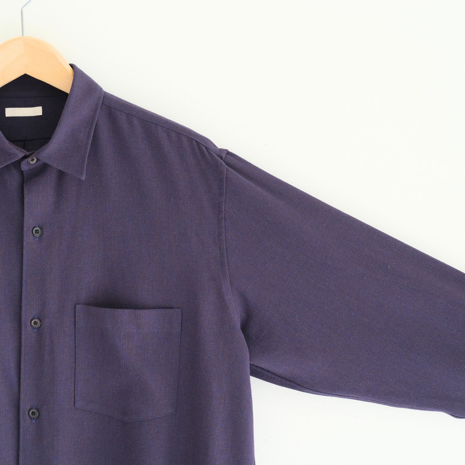 RAYON LINEN CHECK SHIRT / シャツ / チェック / BLUE・BROWN