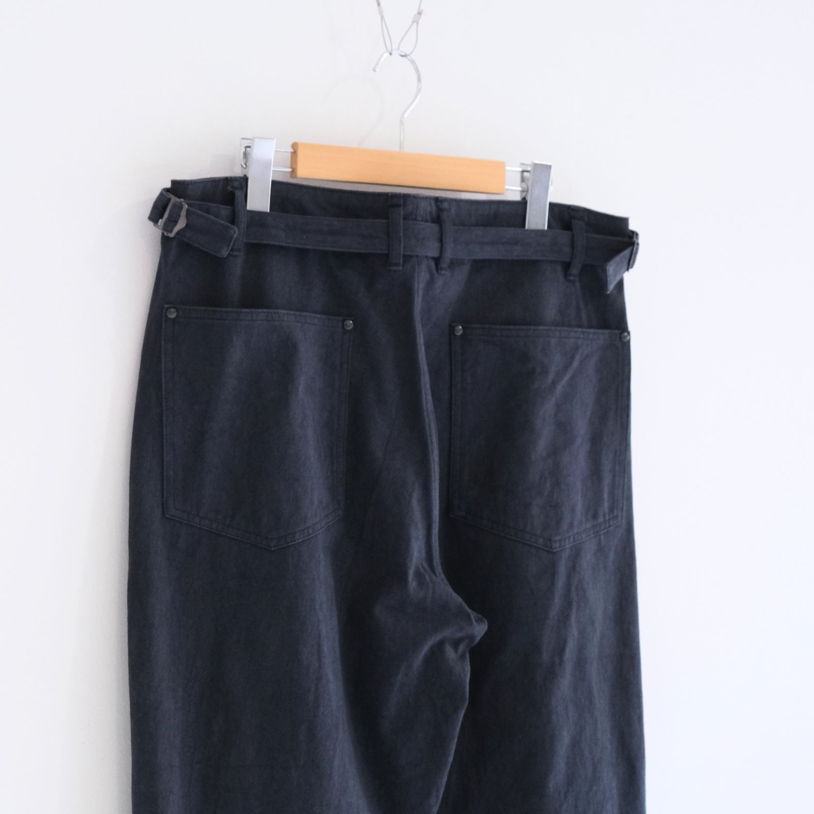 FADED CORKSCREW TWILL WORK PANTS（FADED BLACK）