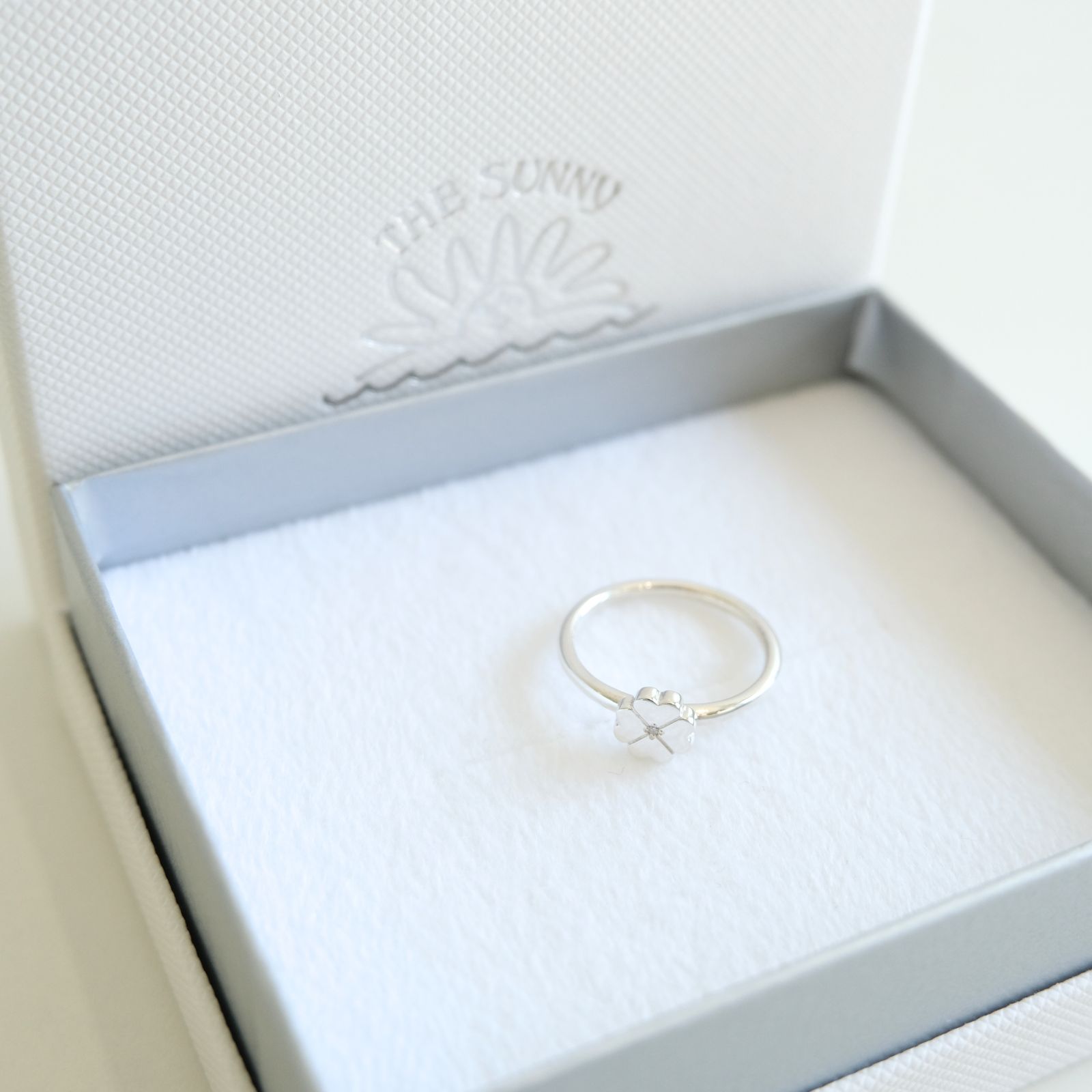 FLOWER PINKY RING（Sterling Silver）