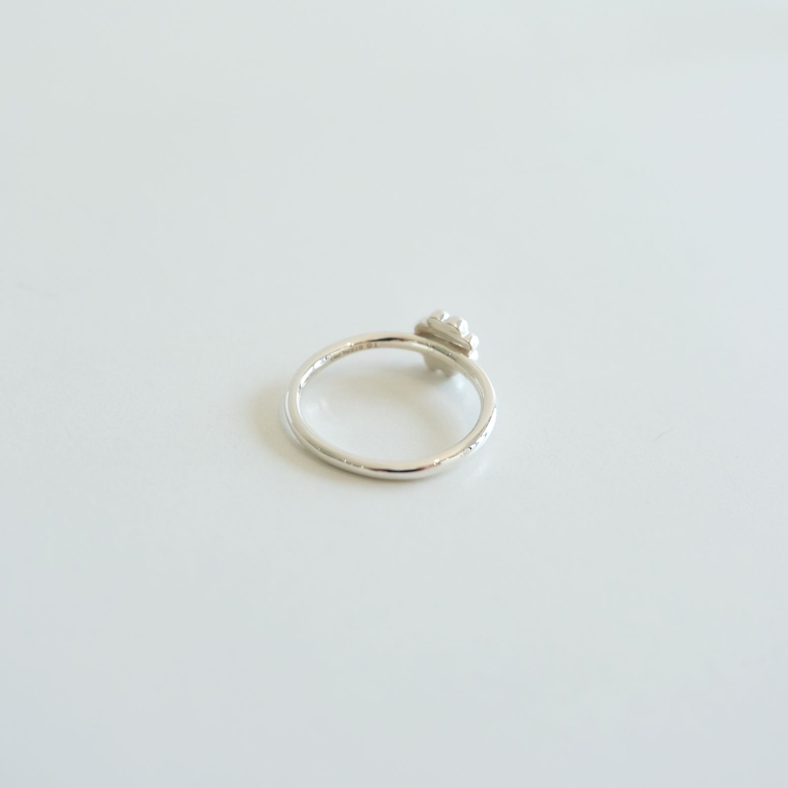 FLOWER PINKY RING（Sterling Silver）