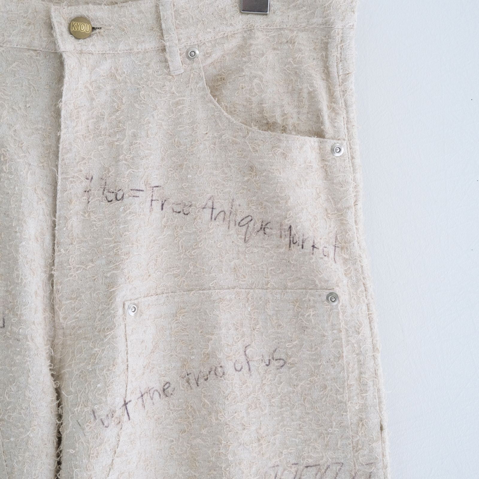 "ALICE" GRAPHIC DOUBLE KNEE WORKPANTS / パンツ / ダブルニー / ワークパンツ / IVORY