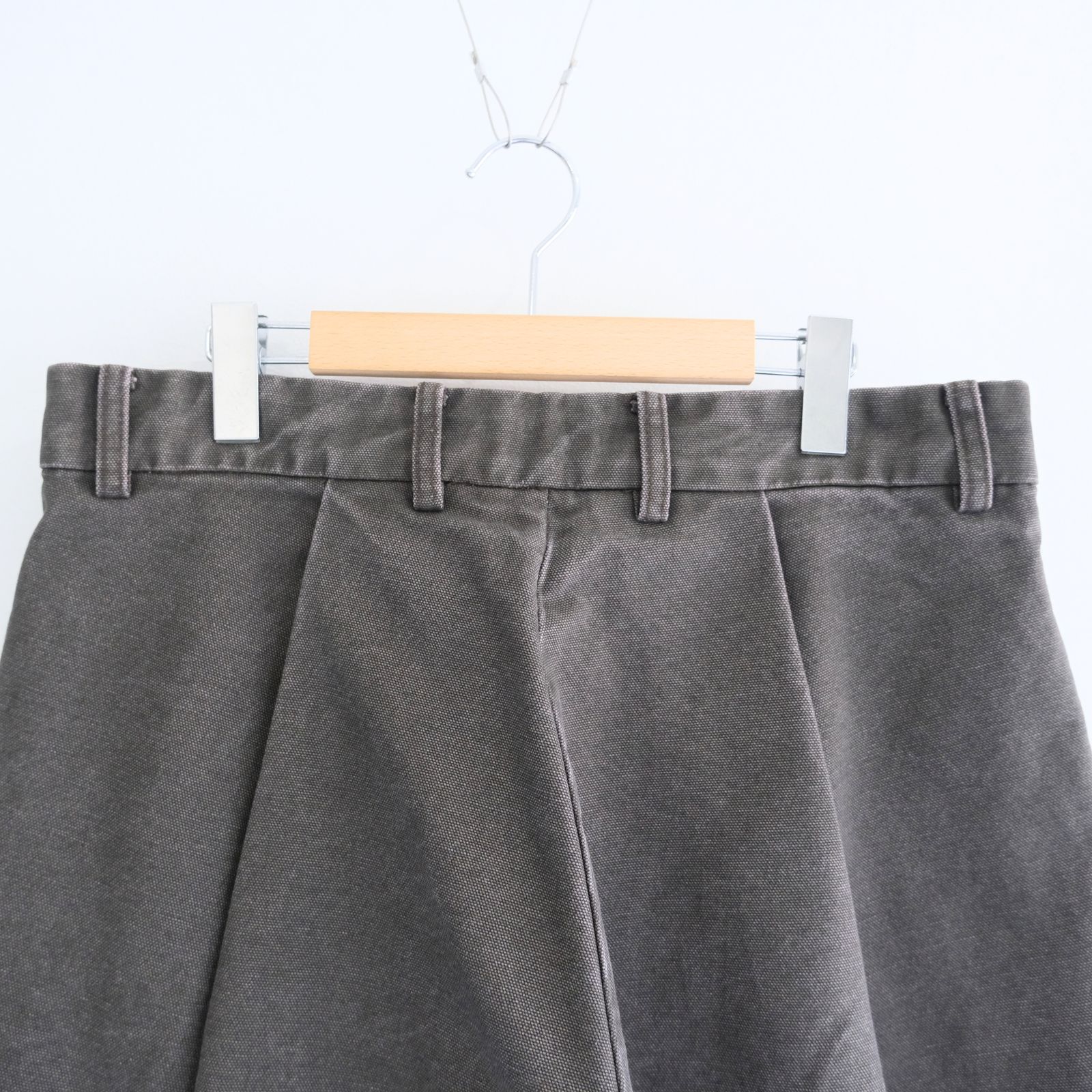 【残り1点】MERELY WASHED CANVAS FLARED PANTS（VINTAGE CAMEL）