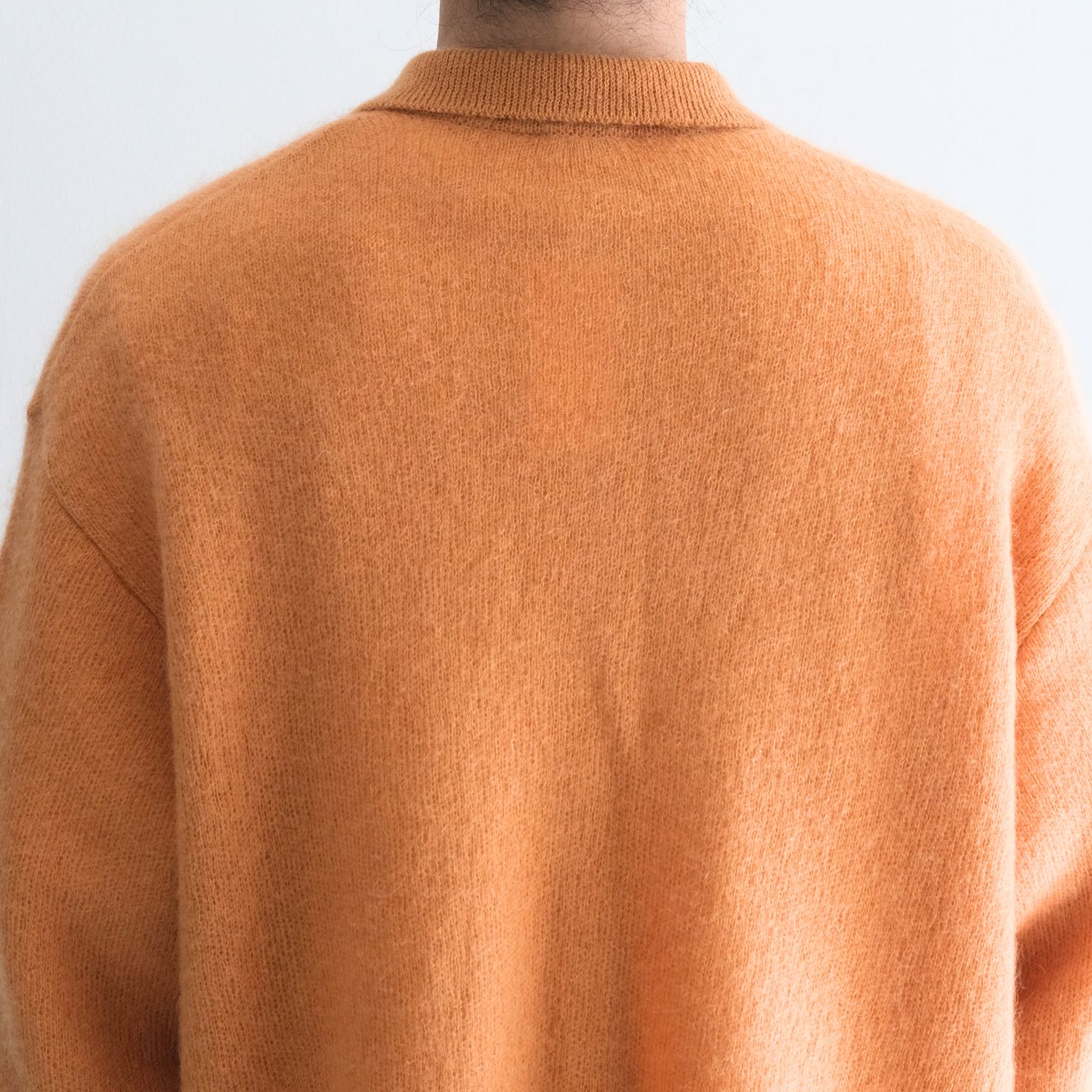 【残り1点】Kid Mohair Knit Shirts（Orange）