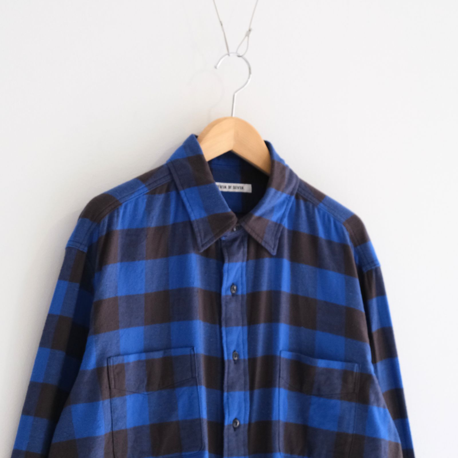 BUFFALO CHECK WORK SHIRTS ‐Cotton slub mix‐ / シャツ / バッファローチェック / Blue