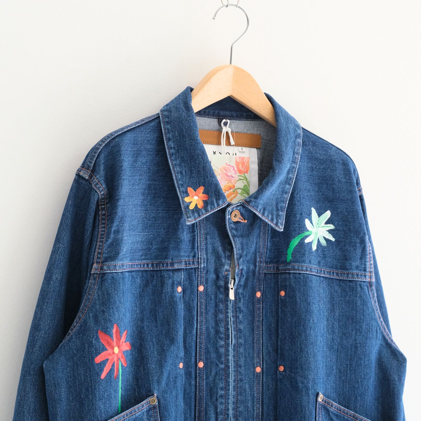 "ROEBUCK" Type-50s Hand Painted Jacket feat. MIO YAMAMOTO / 「ROEBUCK」タイプ50s ハンドペイントジャケット feat. ミオ ヤマモト（BLUE）