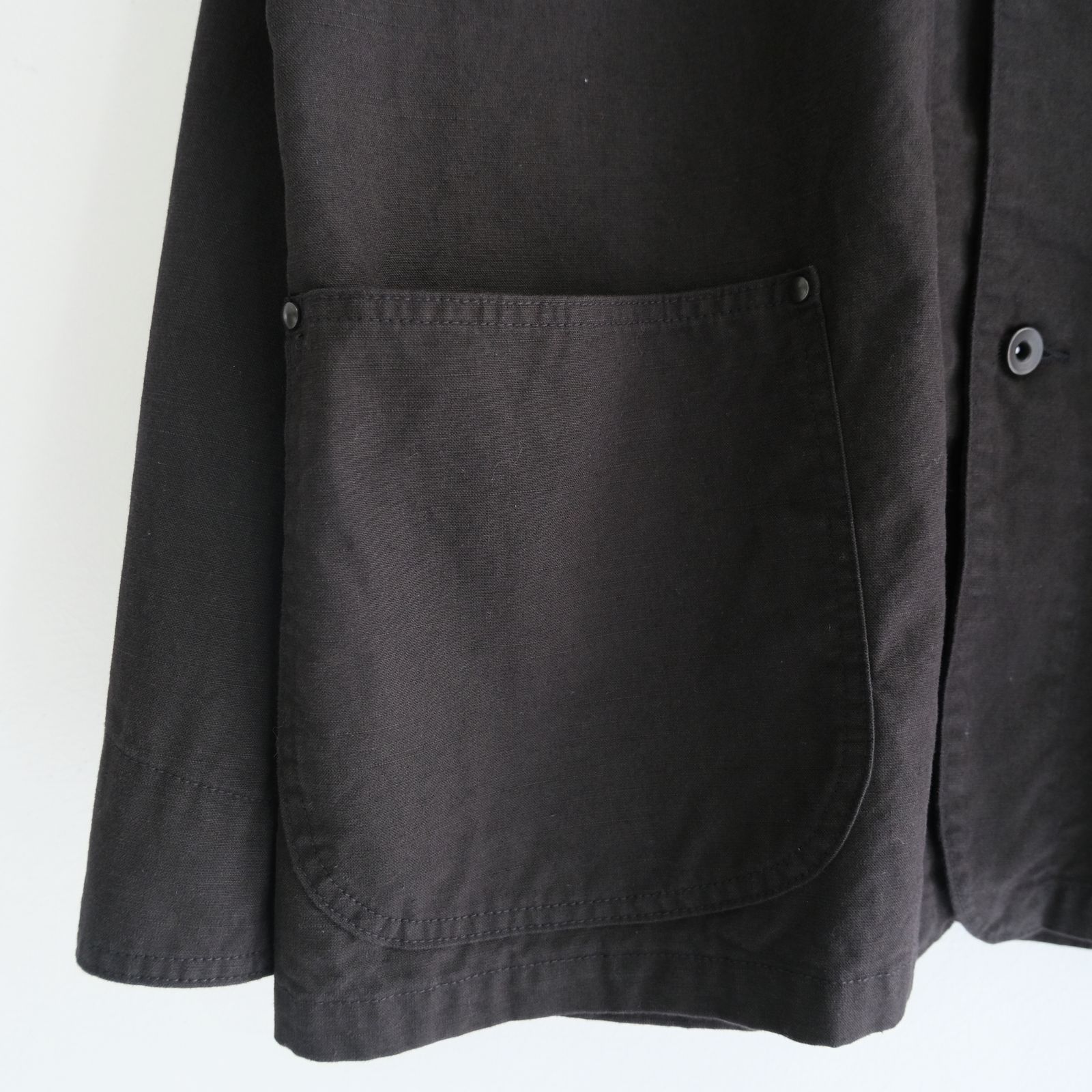 WASHED C/R/S DUCK COVERALL / ジャケット / カバーオール / BLACK