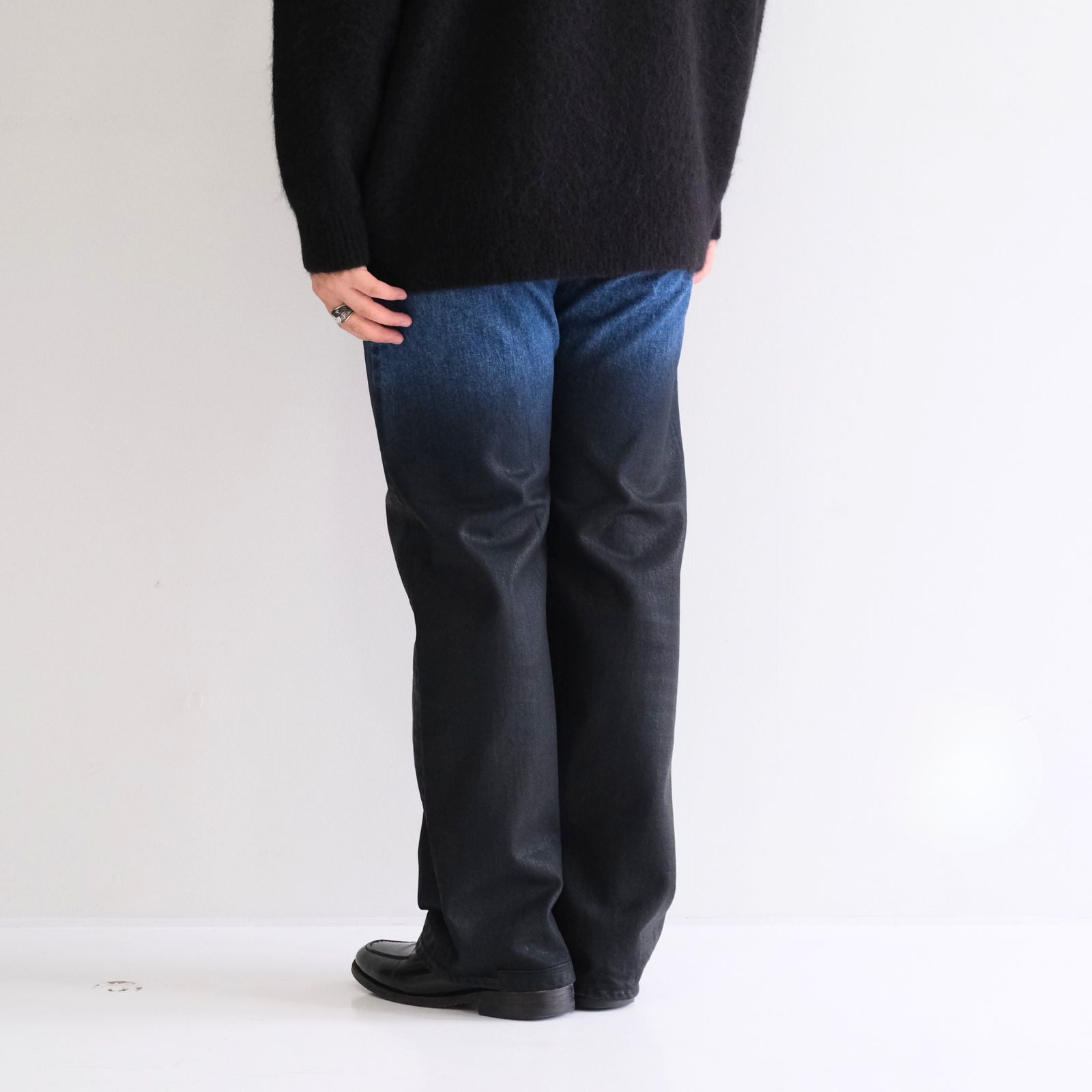 "JUDE Ⅱ"REPAIRED Half Oiled Coated Straight by 66 Selvedge Denim / パンツ / デニム / ワックスオイルド加工 / REPAIRED/OILED