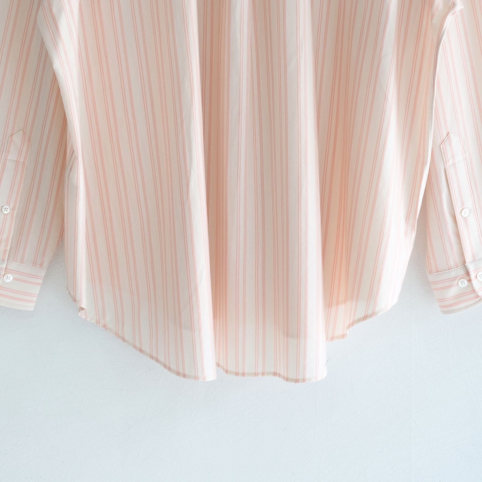 46G Atmosphere Stripe L/S Shirt / シャツ / ピンク / ストライプ