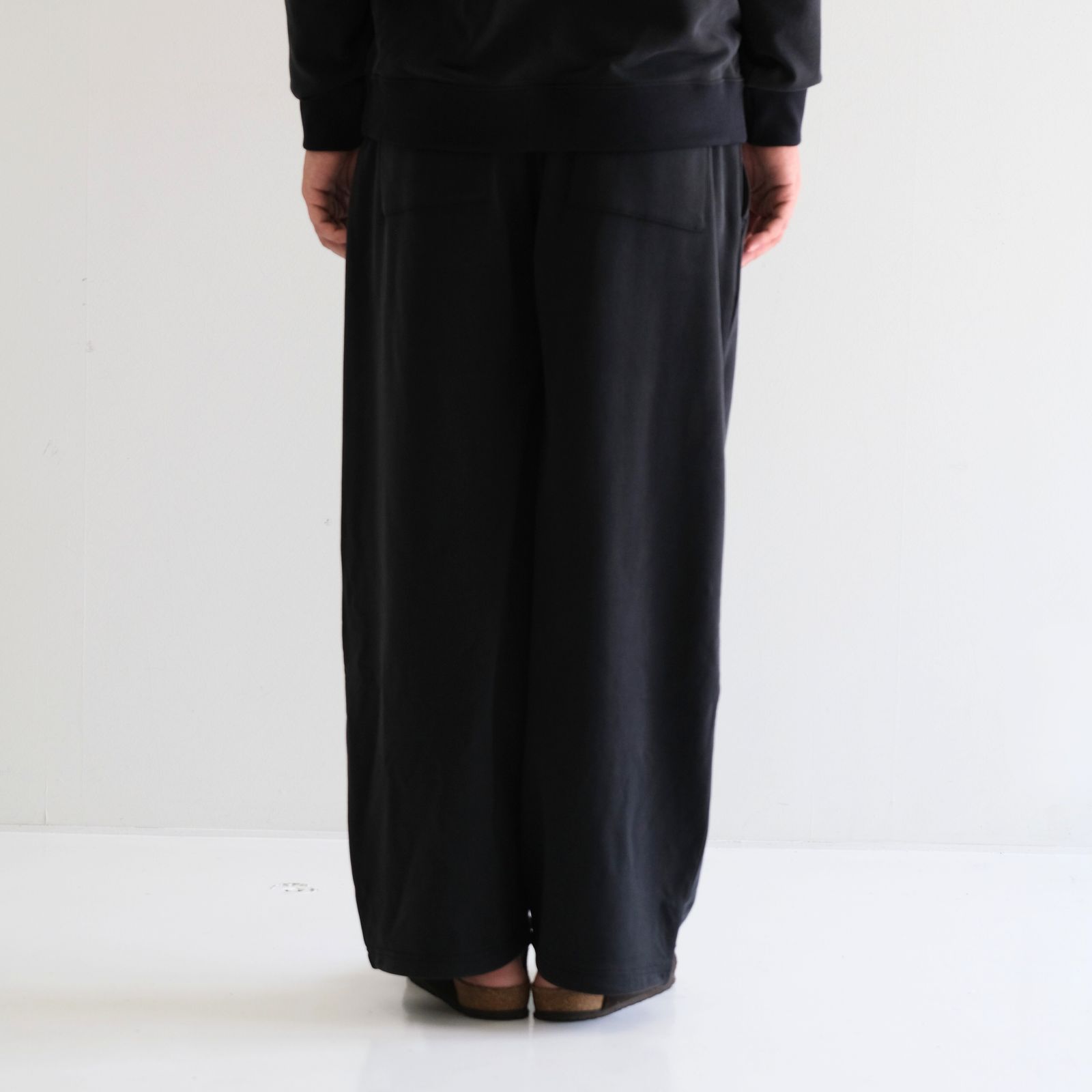 28G Cupro Easy Pants / パンツ / スウェット / BLACK(Night Black)