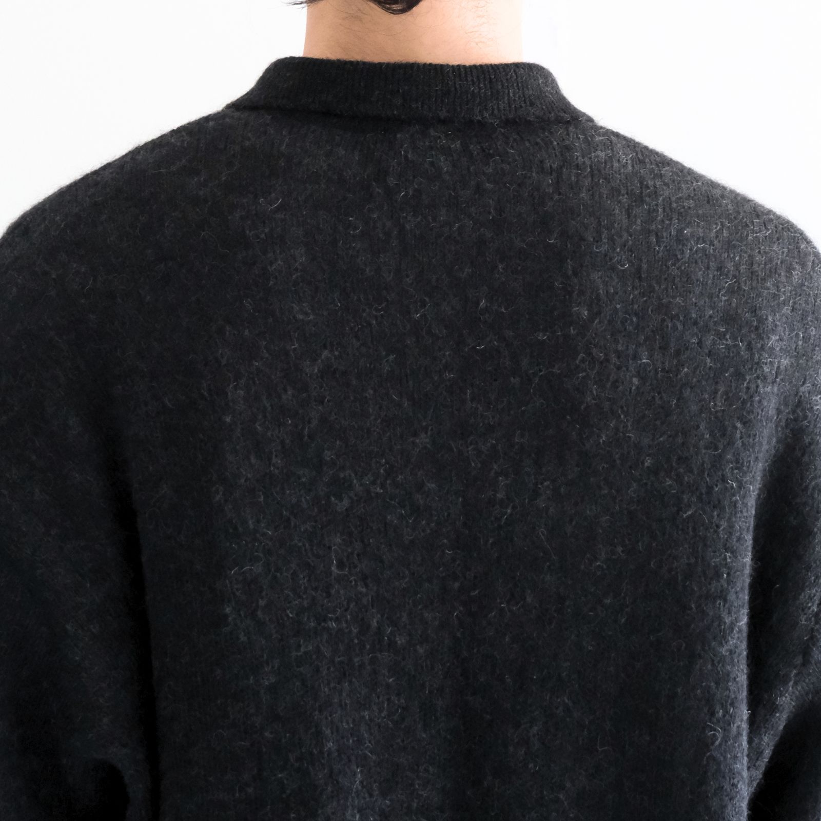 【残り1点】Kid Mohair Knit Shirts（Black）