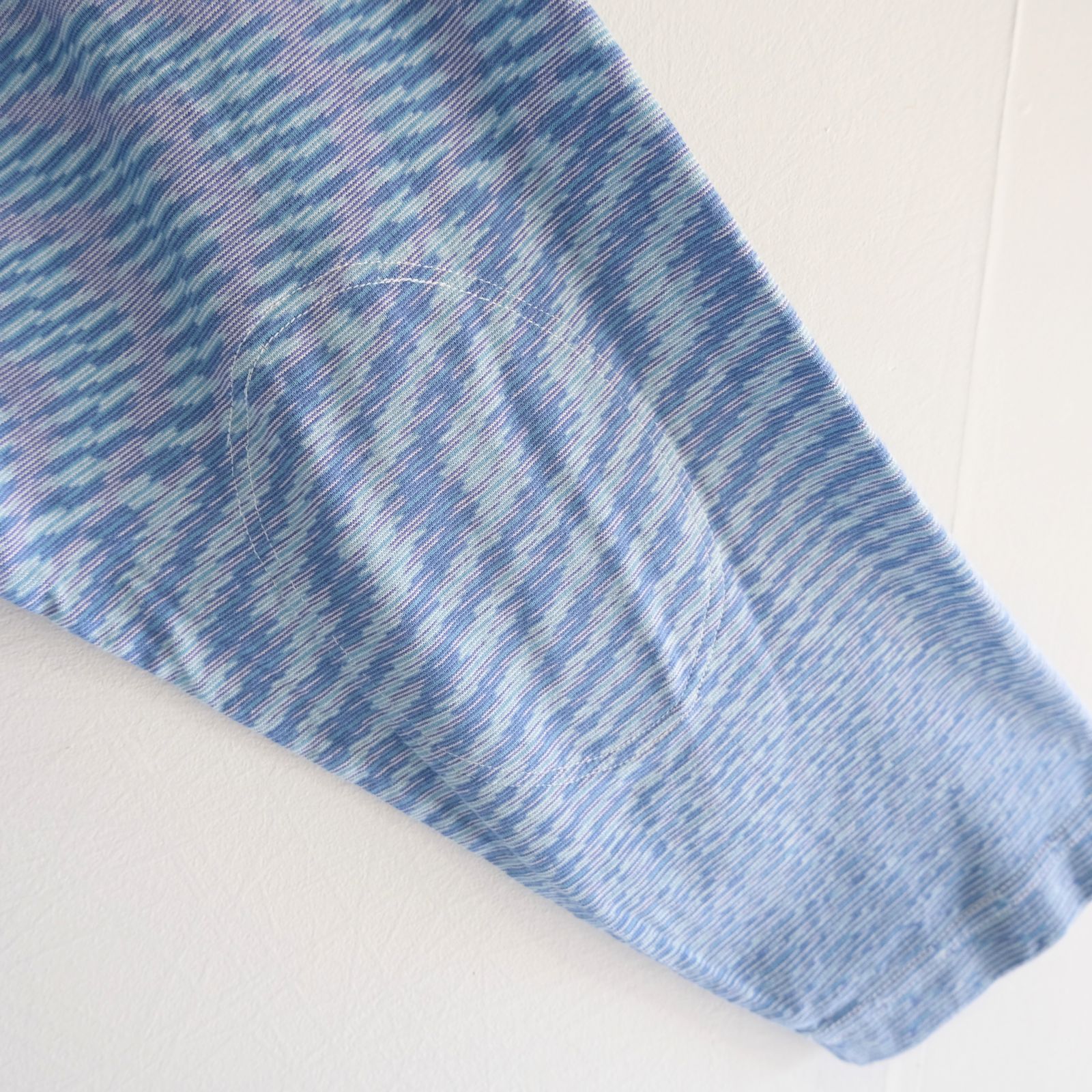 VORTEX FOOTBALL SHIRT fabric by SUN/kakke（MIX BLUE）