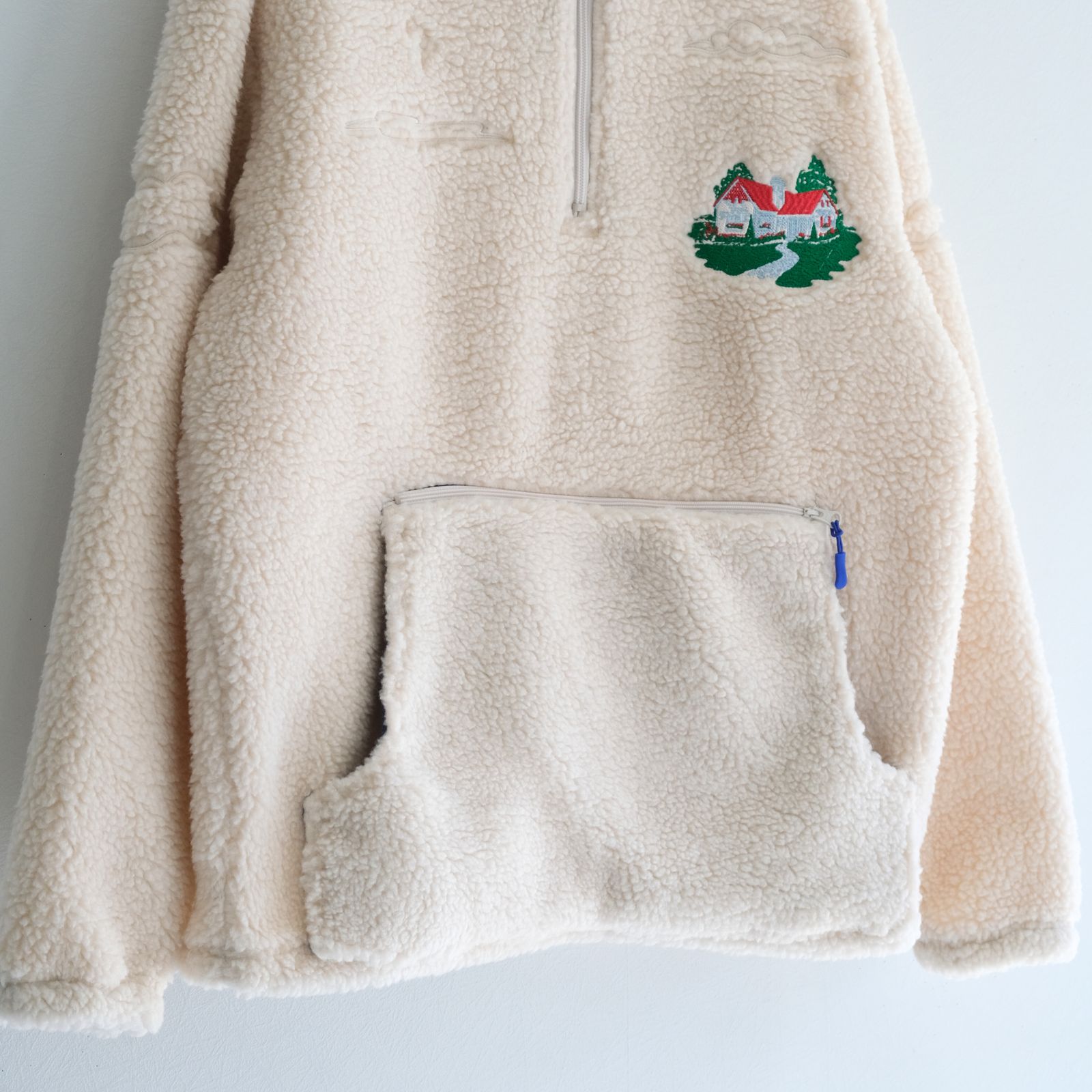 Grass Freece jacket / ジャケット / プルオーバー / フリース / Porlatec / WHITE