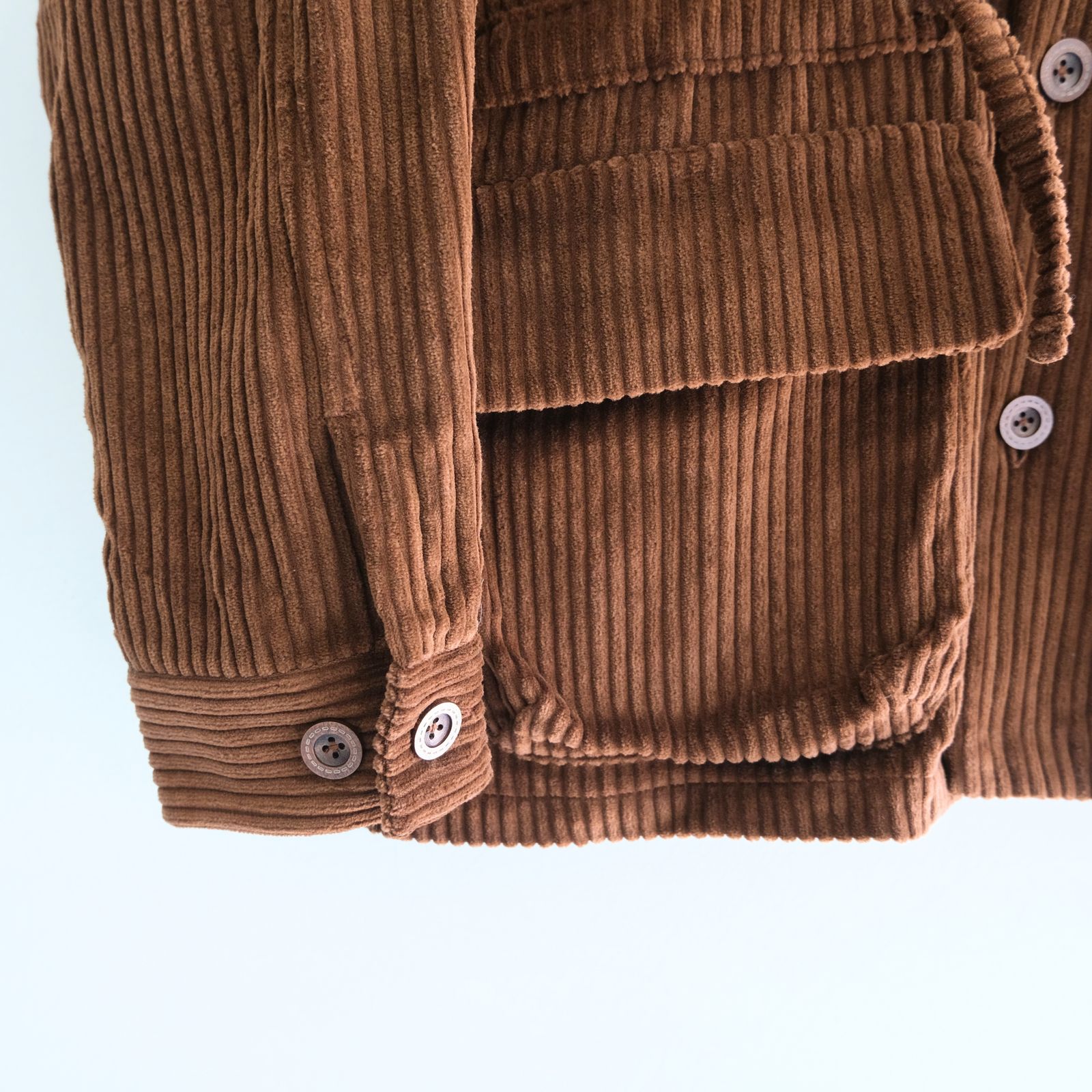 【残り1点】WIDE-WALE CORDUROY SAFARI JACKET（BROWN）