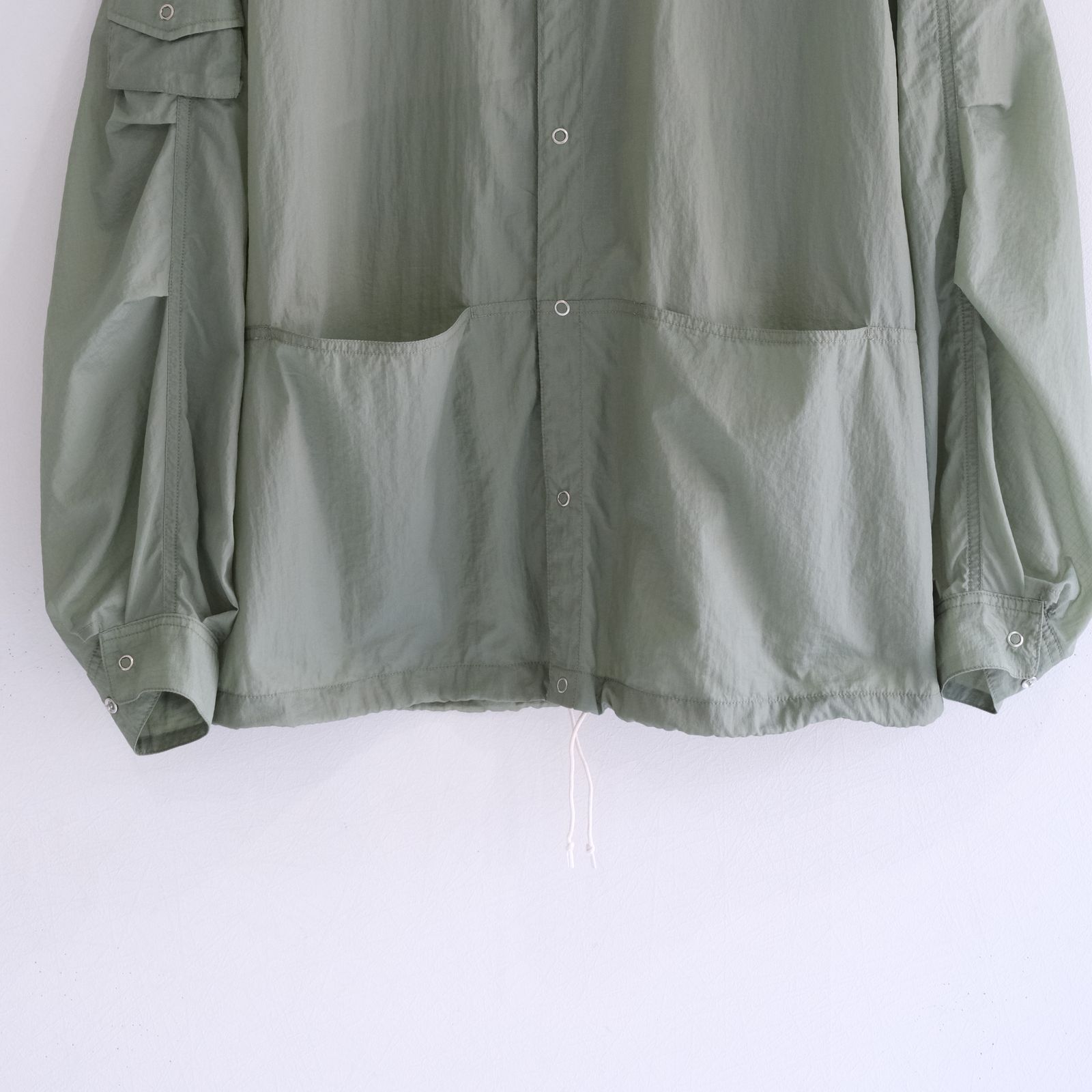 Photographer L/S Shirt Jacket / シャツジャケット / ナイロン / Light Green