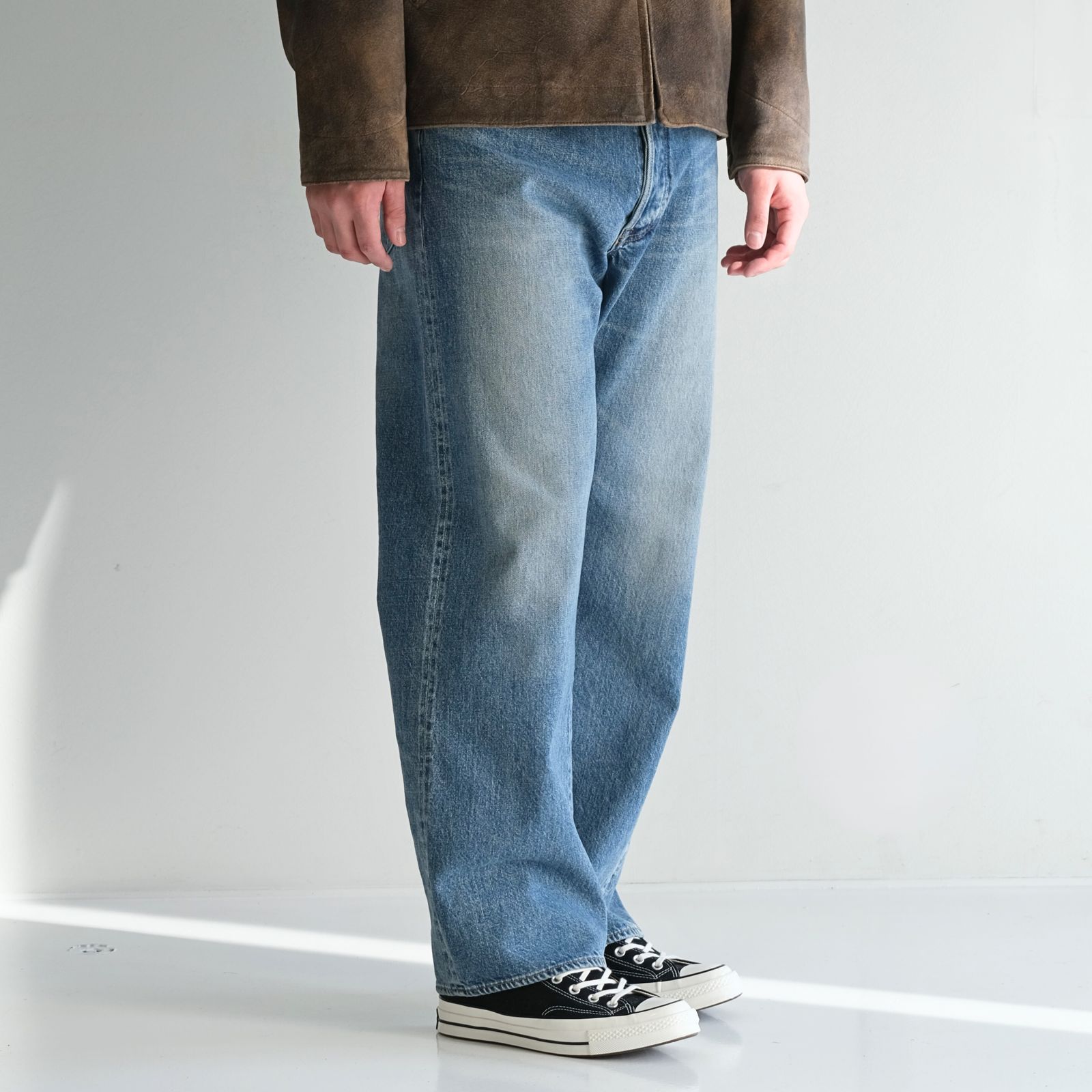 ULTERIOR - VINTAGE WASHED SELVEDGE DENIM 5P PANTS