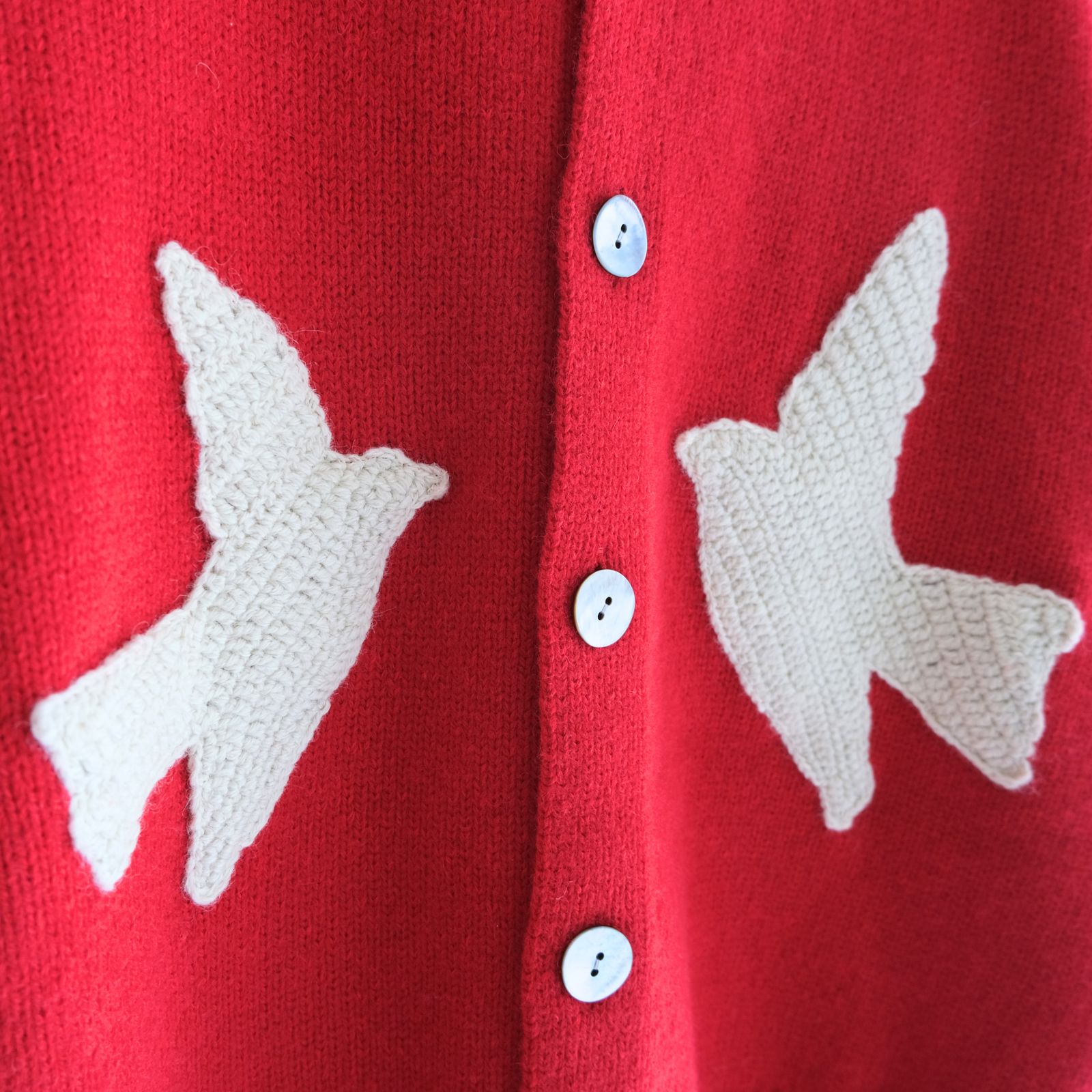 【残り1点】THE BIRD CARDIGAN（RED）