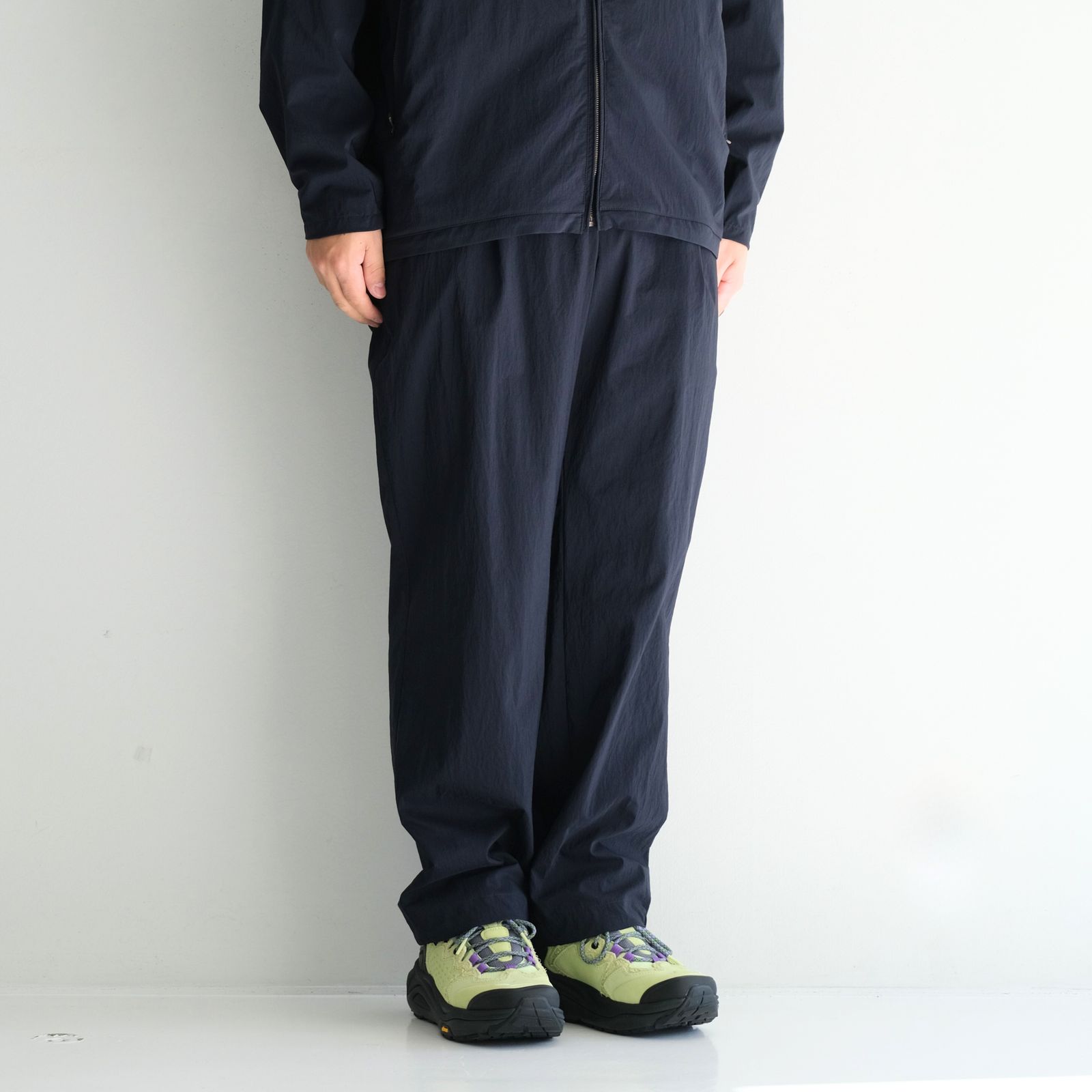 SHIBO NYLON SEASIDE PANTS / ナイロン / NAVY
