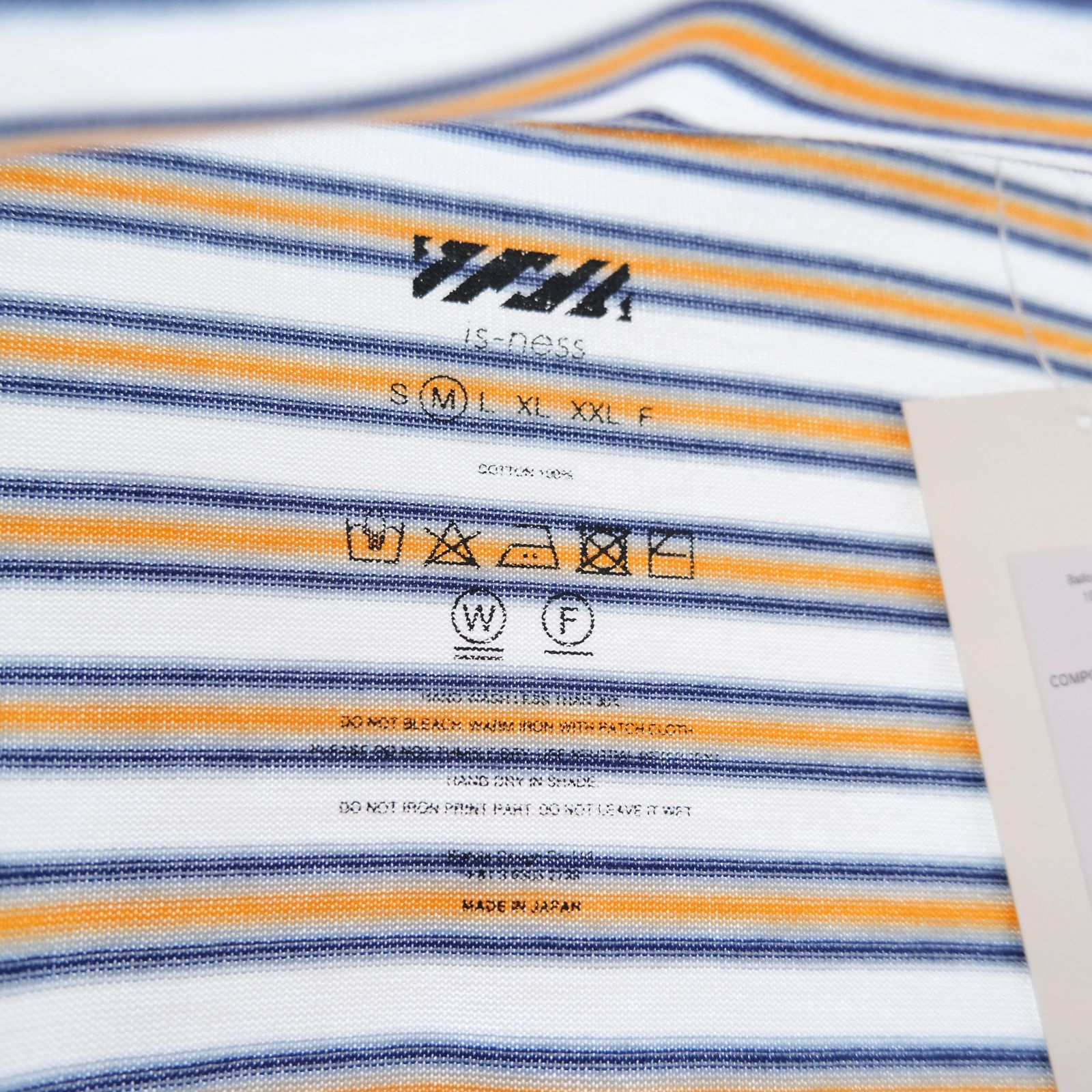 【販売開始 : 7/18 (土) 00:00~】Balloon Border Long-sleeve T-Shirt（SAX x YELLOW）