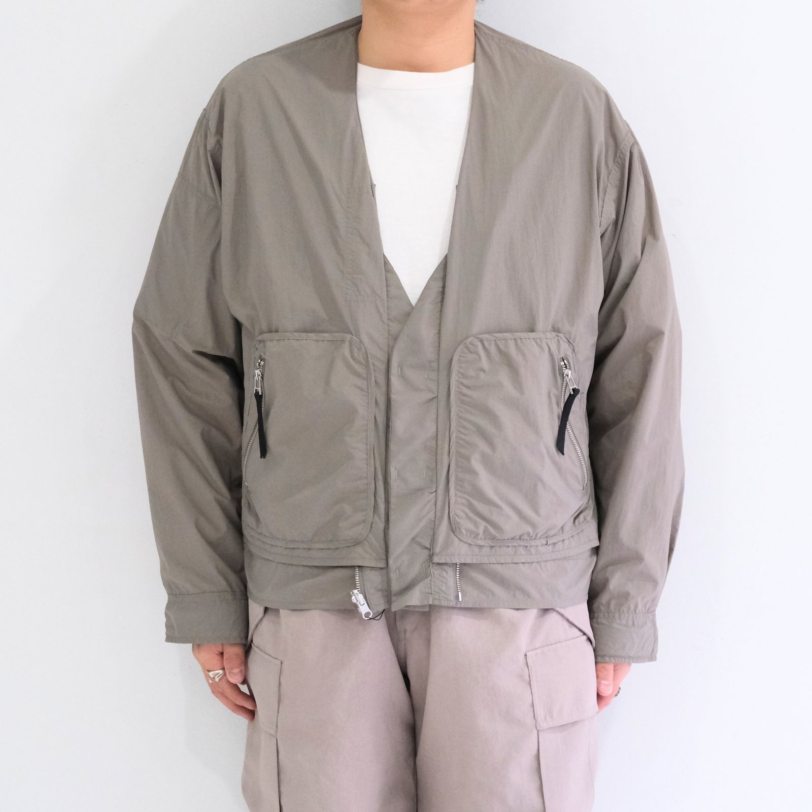 Weathering Nylon Reversible 4Way JKT / ウェザリングナイロンリバーシブル4Wayジャケット（KHAKI）