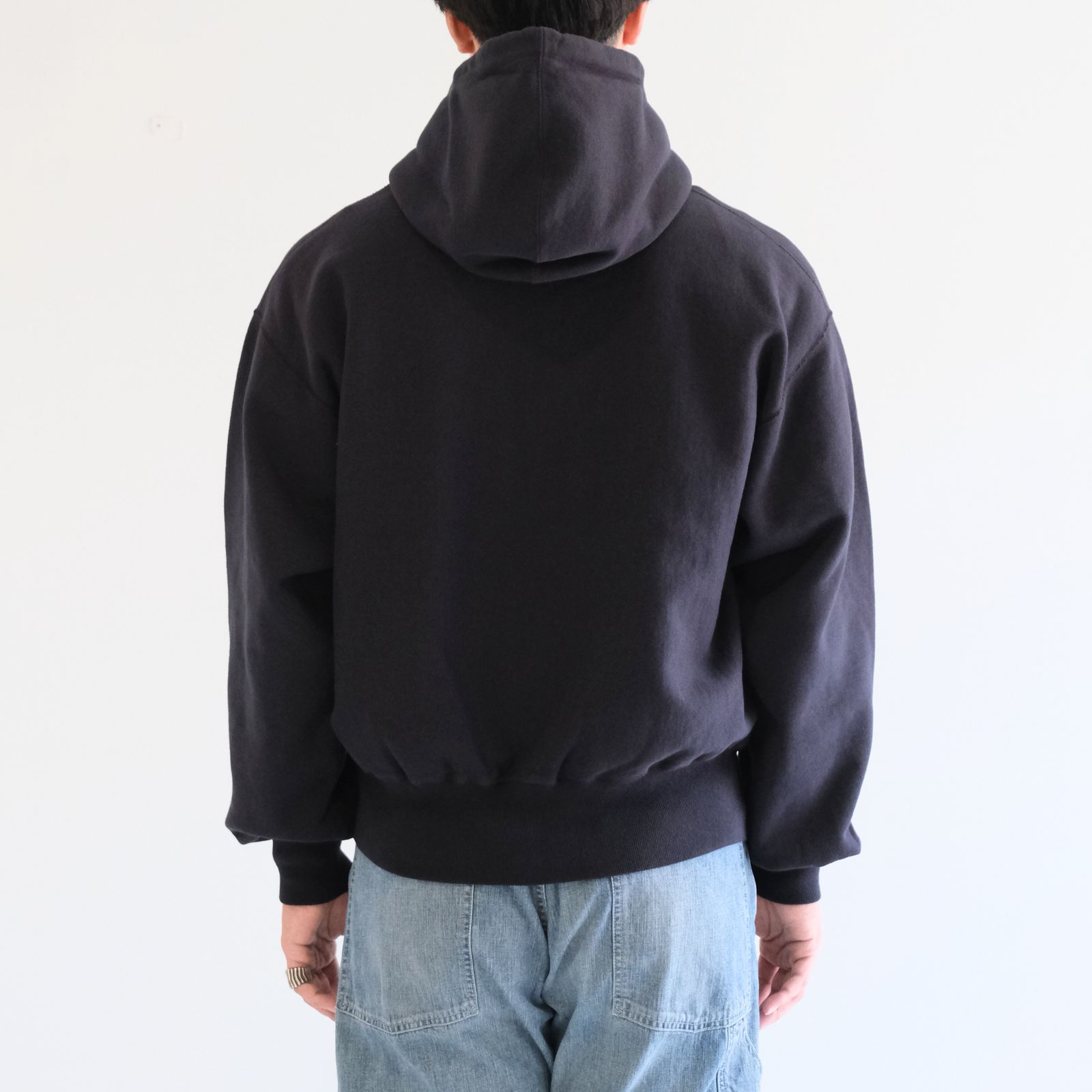 ZIP UP PARKA / ジップアップパーカー / BLACK