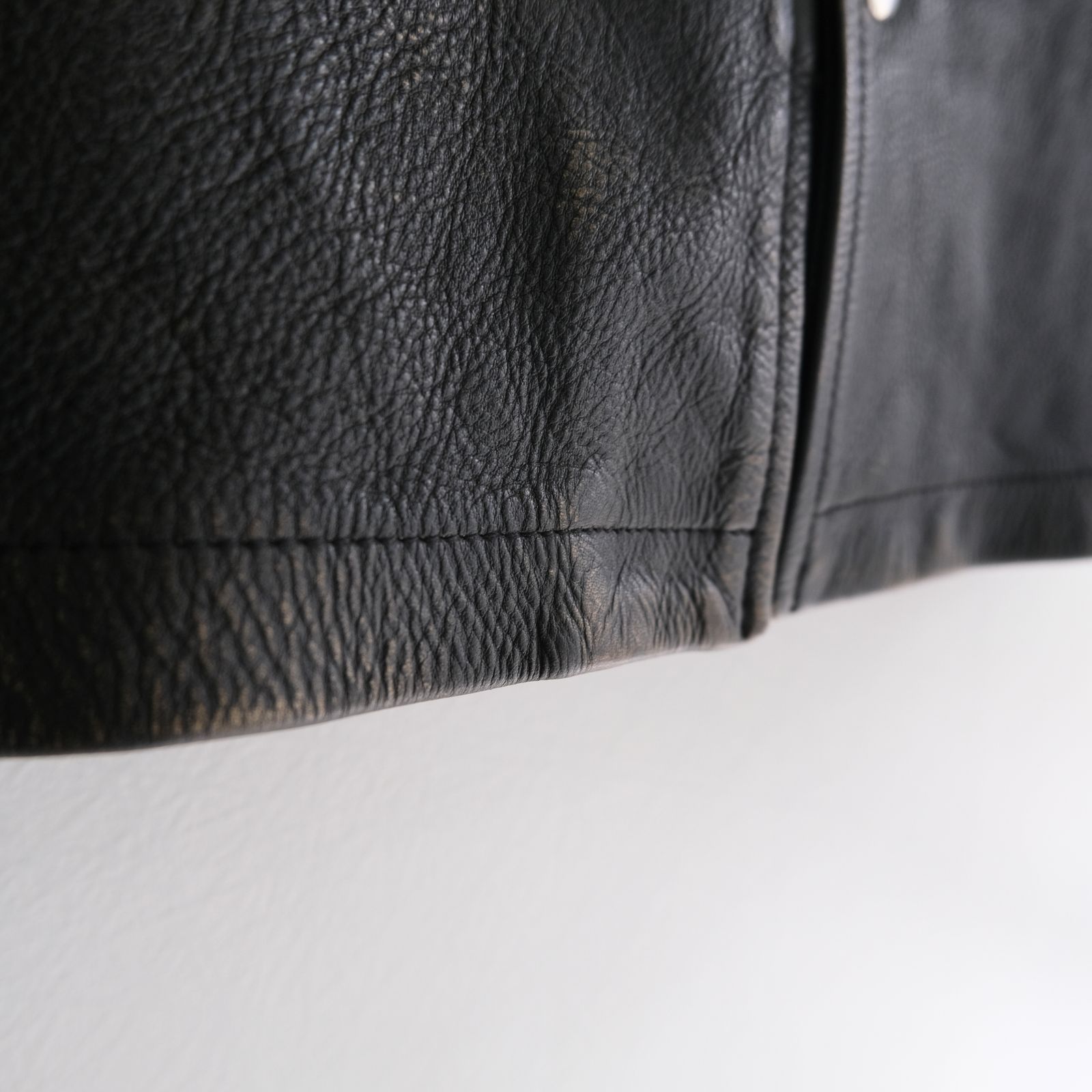 LEATHER RIDERS JACKET ‐Cow Heavy Vintage finish‐ / ジャケット / レザージャケット /  ライダースジャケット / Cow leather / 牛革 / Black