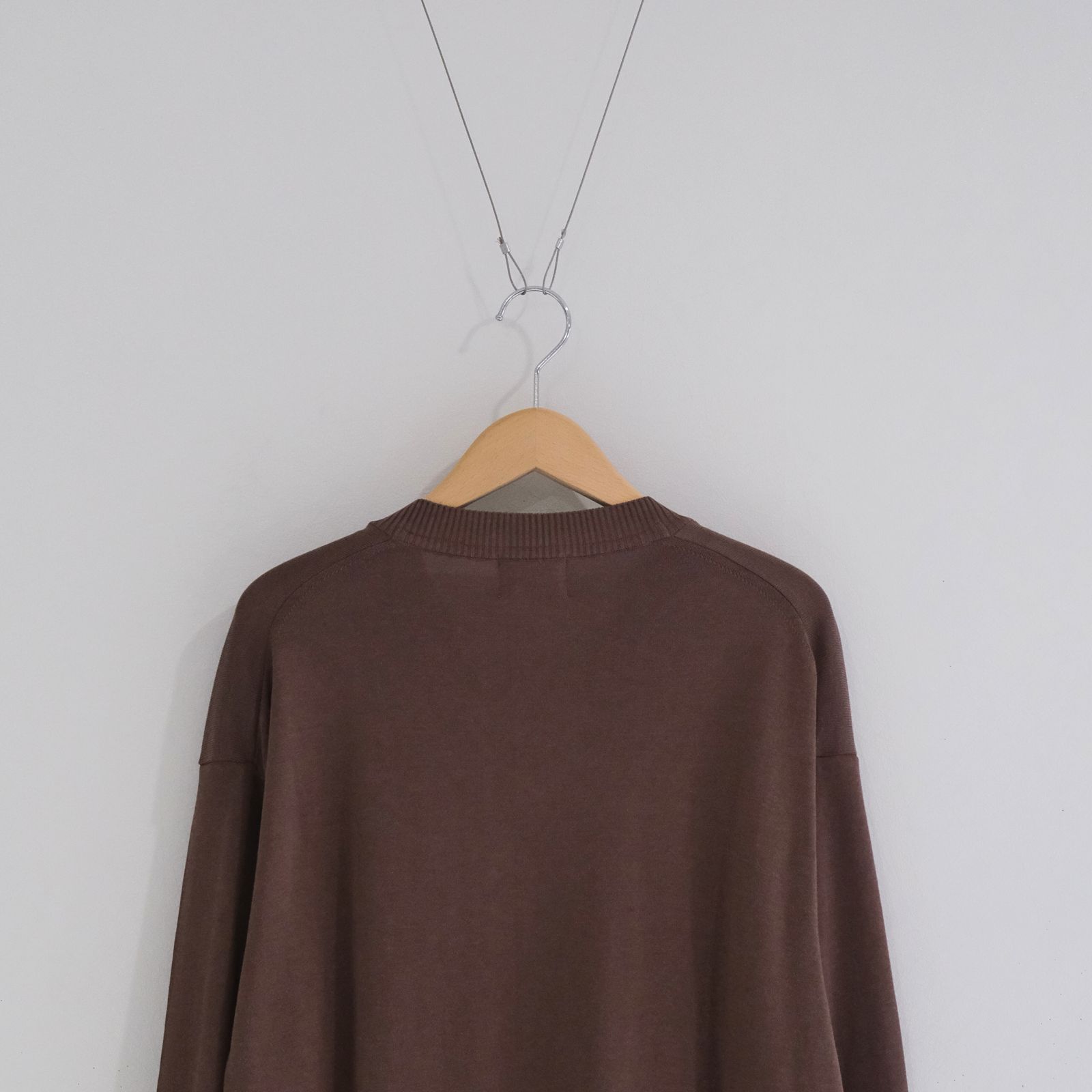Current Silk V-neck Knit / ニット / Vネック / ブラウン
