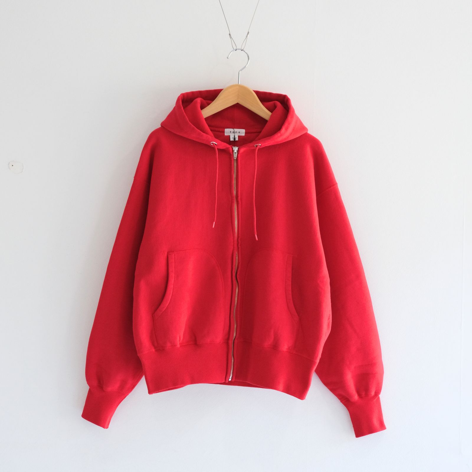 ZIP UP PARKA / ジップアップパーカー / RED
