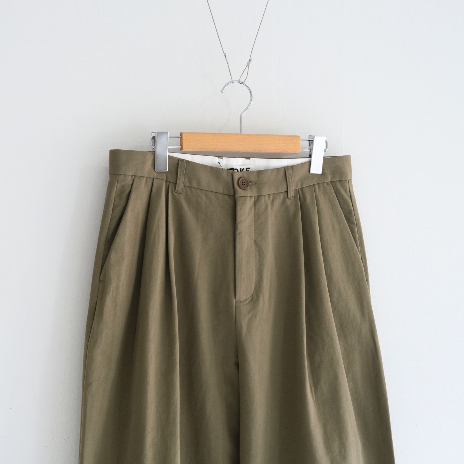 Logic Pleat Pant / パンツ / Olive