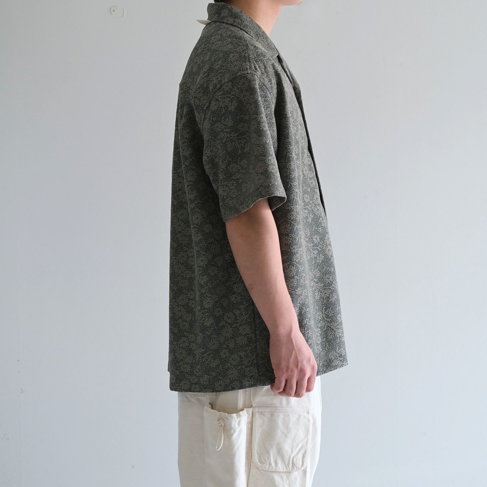 LACE CUBAN COLLAR SHIRTS / 半袖シャツ / FOREST GREEN