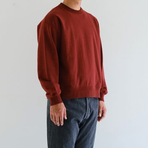 FADED SILKY TERRY RW SWEAT SHIRT / スウェット / REDWOOD