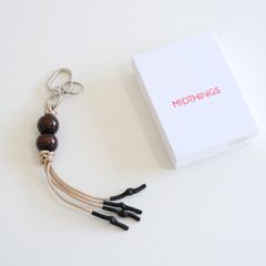 CHARM KEY CHAIN（BROWN×BEIGE）