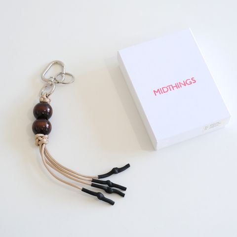 CHARM KEY CHAIN（BROWN×BEIGE）