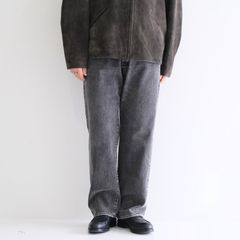 VINTAGE WASHED SELVEDGE BLACK DENIM 5P PANTS / パンツ / デニム / 5ポケット / FADED BLACK
