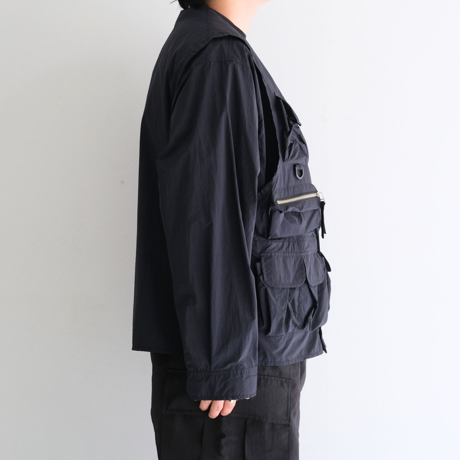 Weathering Nylon Reversible 4Way JKT / ウェザリングナイロンリバーシブル4Wayジャケット（OFF BLACK）