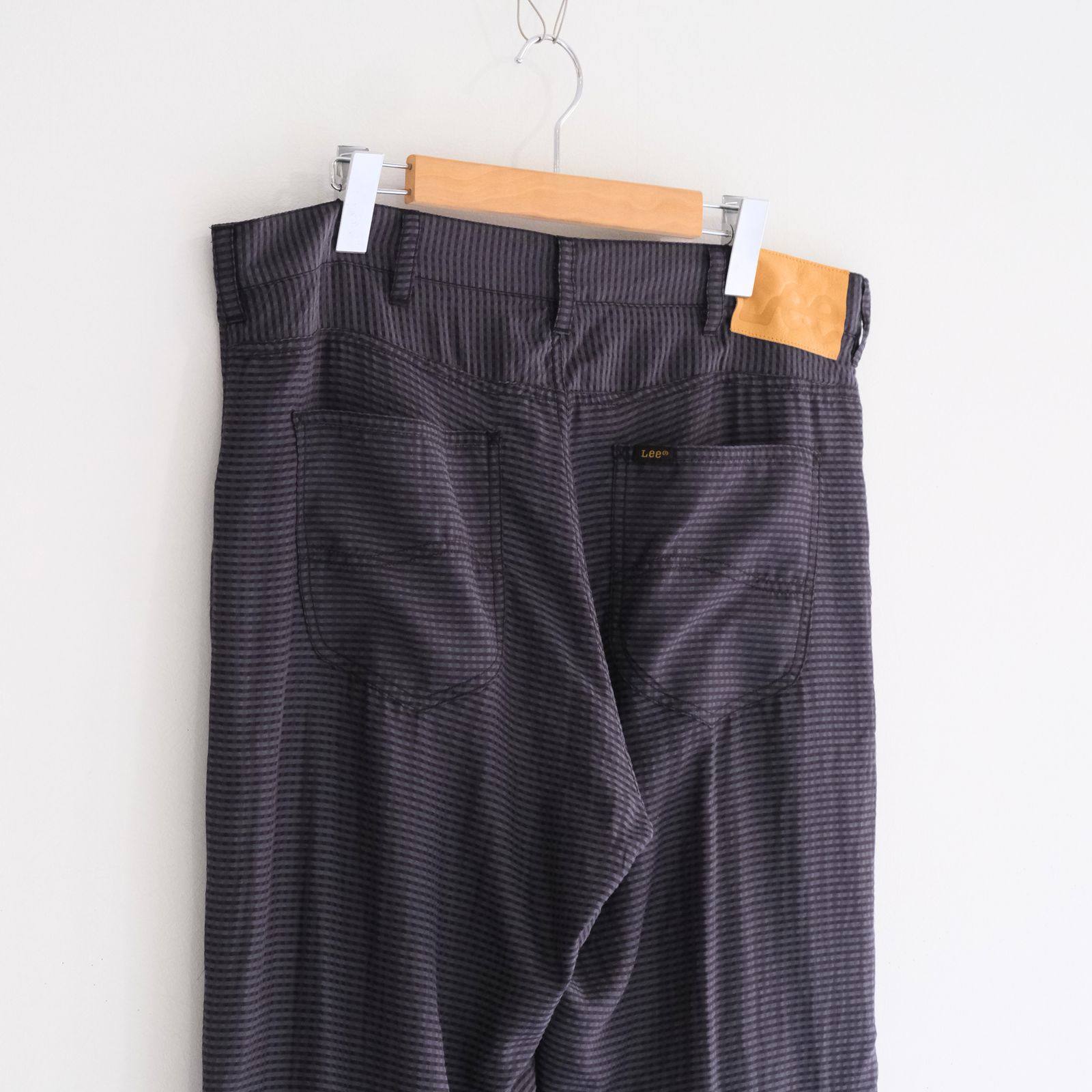 Lee / SEVEN BY SEVEN  / SHEER COWBOY PANT ‐Gingham Check Indian fabric‐ （Navy）
