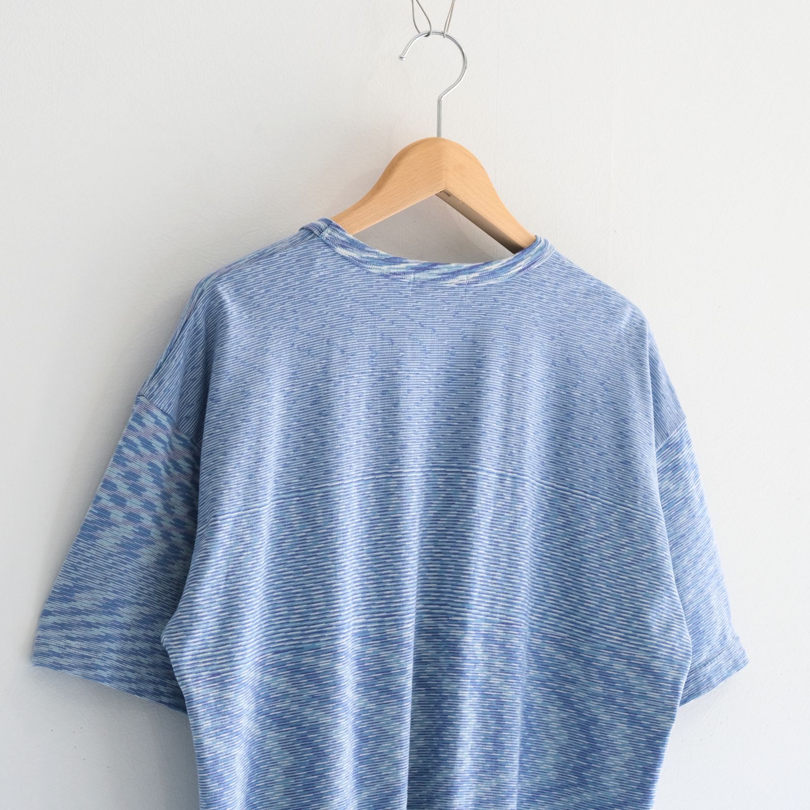 VORTEX TECHNICAL LOGO TEE fabric by SUN/kakke （MIX BLUE）