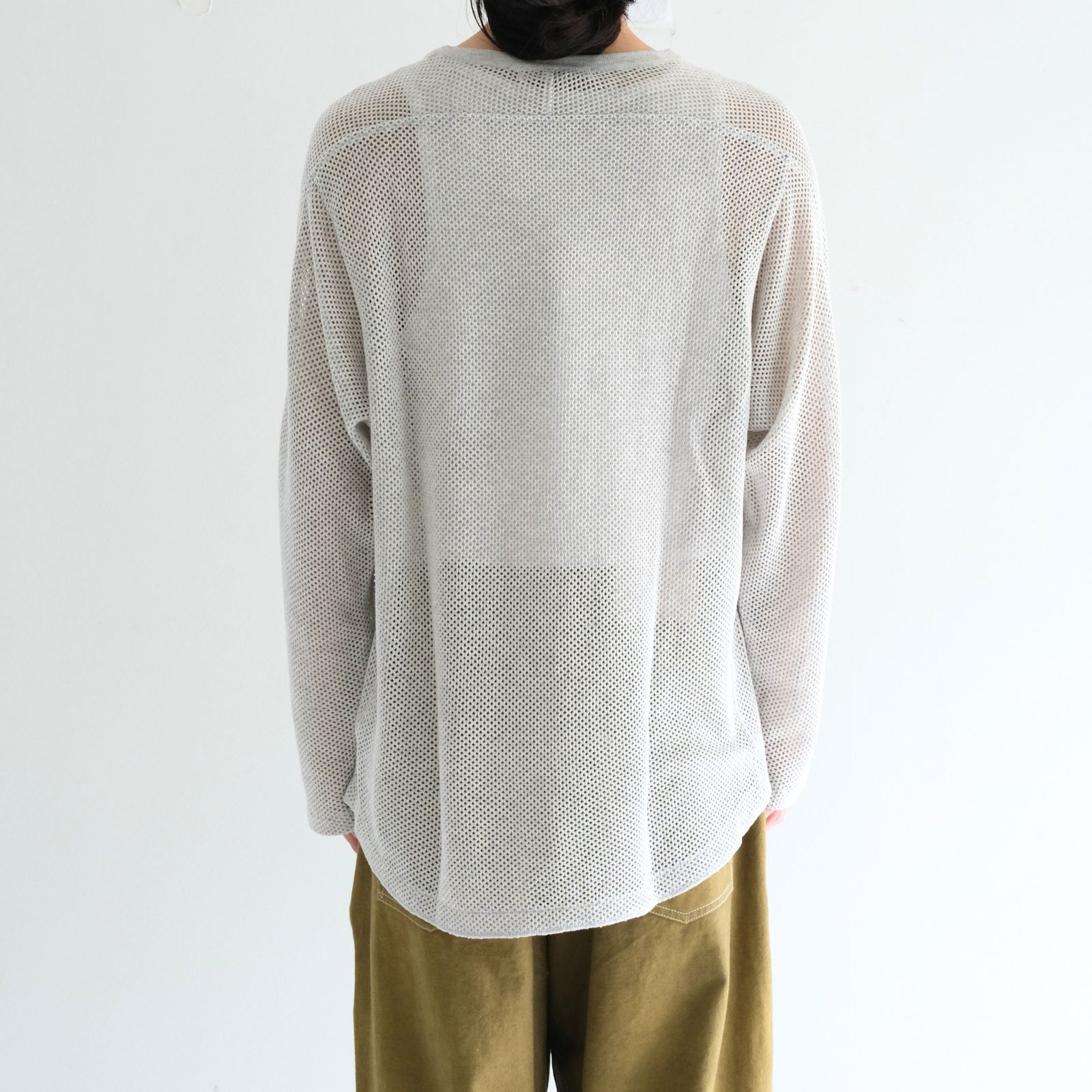 FOOTBALL KNIT TEE L/S ‐Cotton mesh‐ / フットボール ニット TEE L/S ‐コットンメッシュ‐（White）