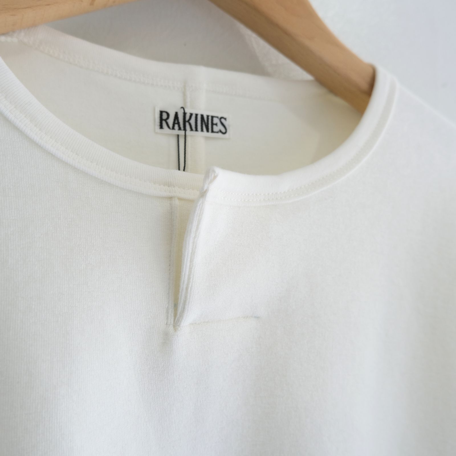 Organic cotton pile - Wim / ヘンリーネック / ロンT / Off white