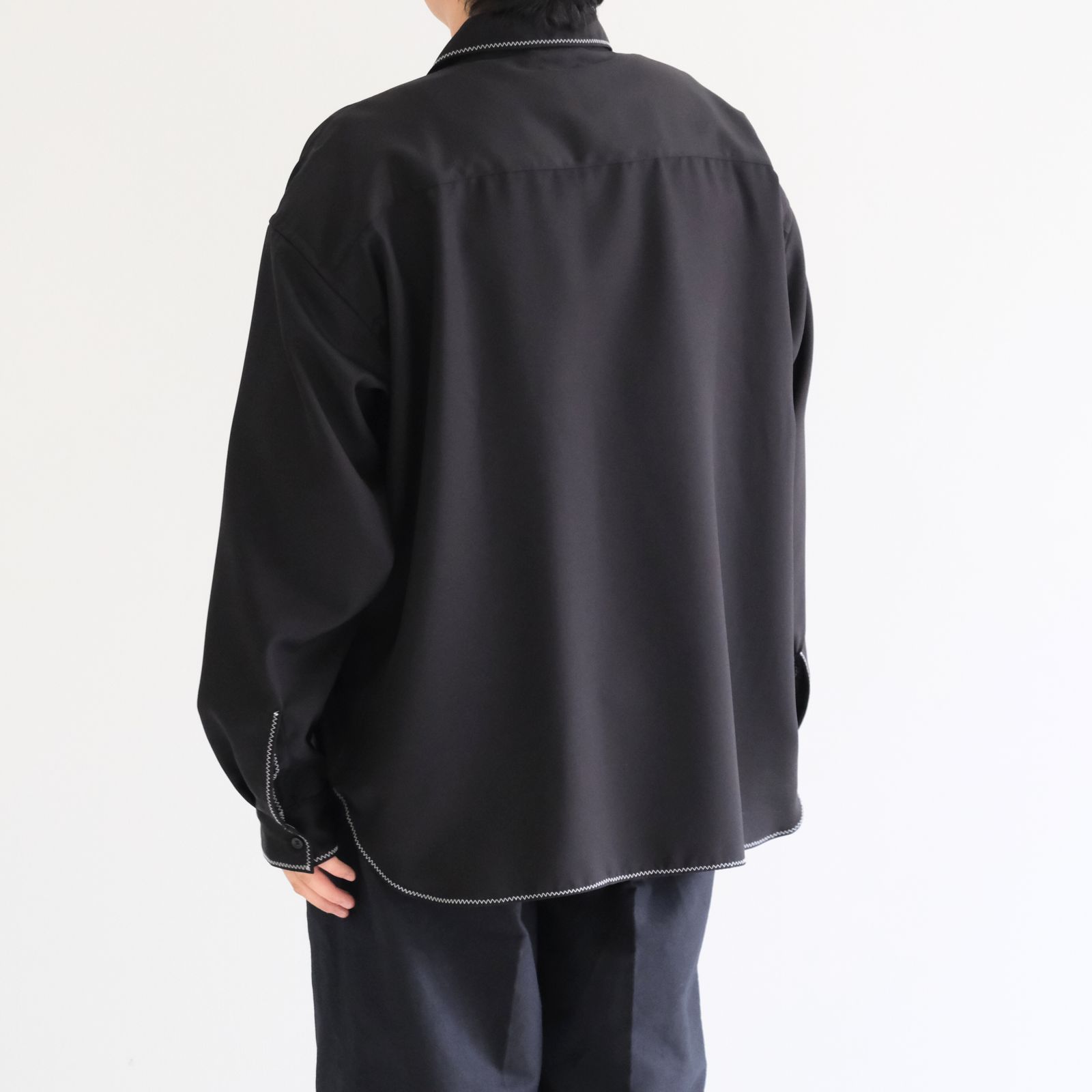 Stitch L/S Shirts / シャツ / 長袖 / Black