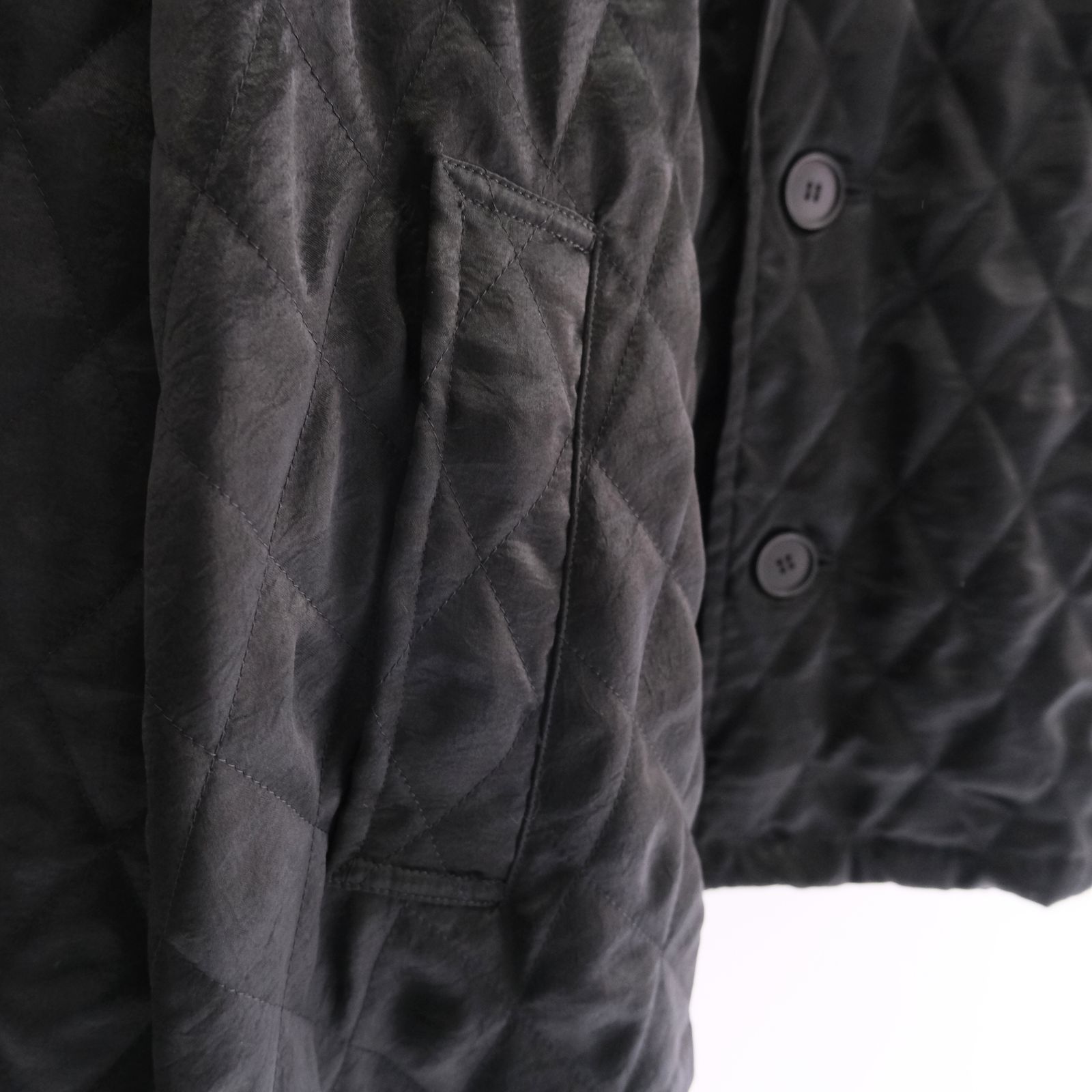 QUILTING RAGLAN JACKET / ジャケット / シングルジャケット / BLACK
