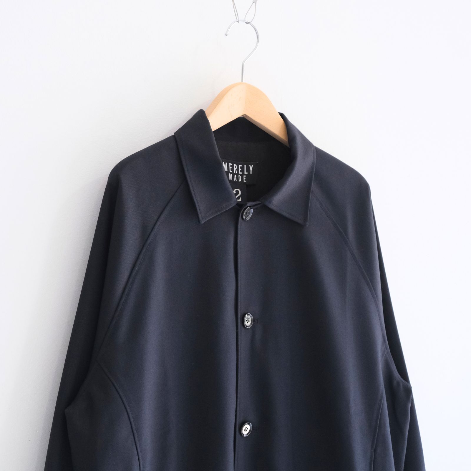 【残り1点】MESH WOOLEN RAGLAN BLOUSON（LIBERTY NAVY）