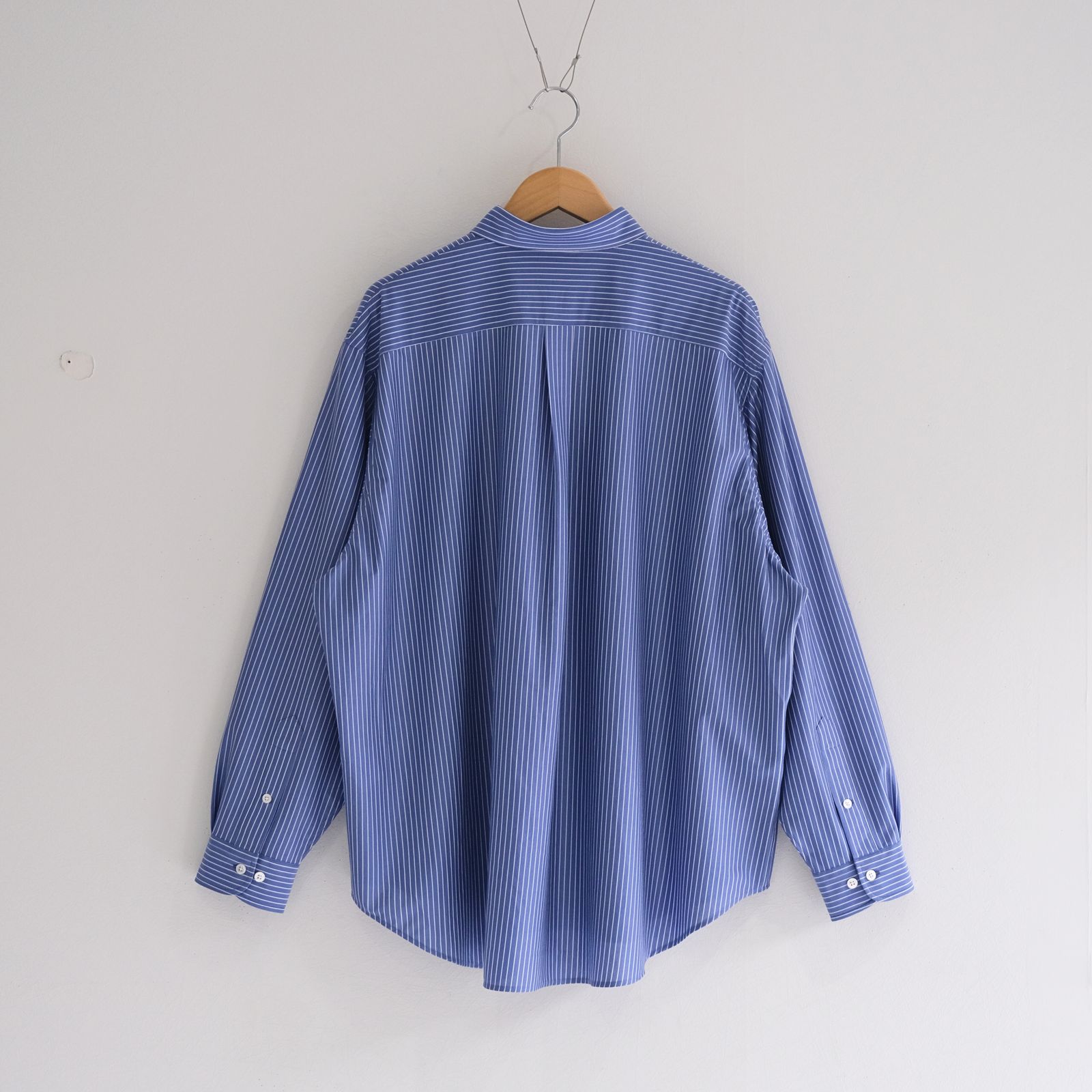 46G Atmosphere Stripe L/S Shirt / シャツ / ブルー / ストライプ