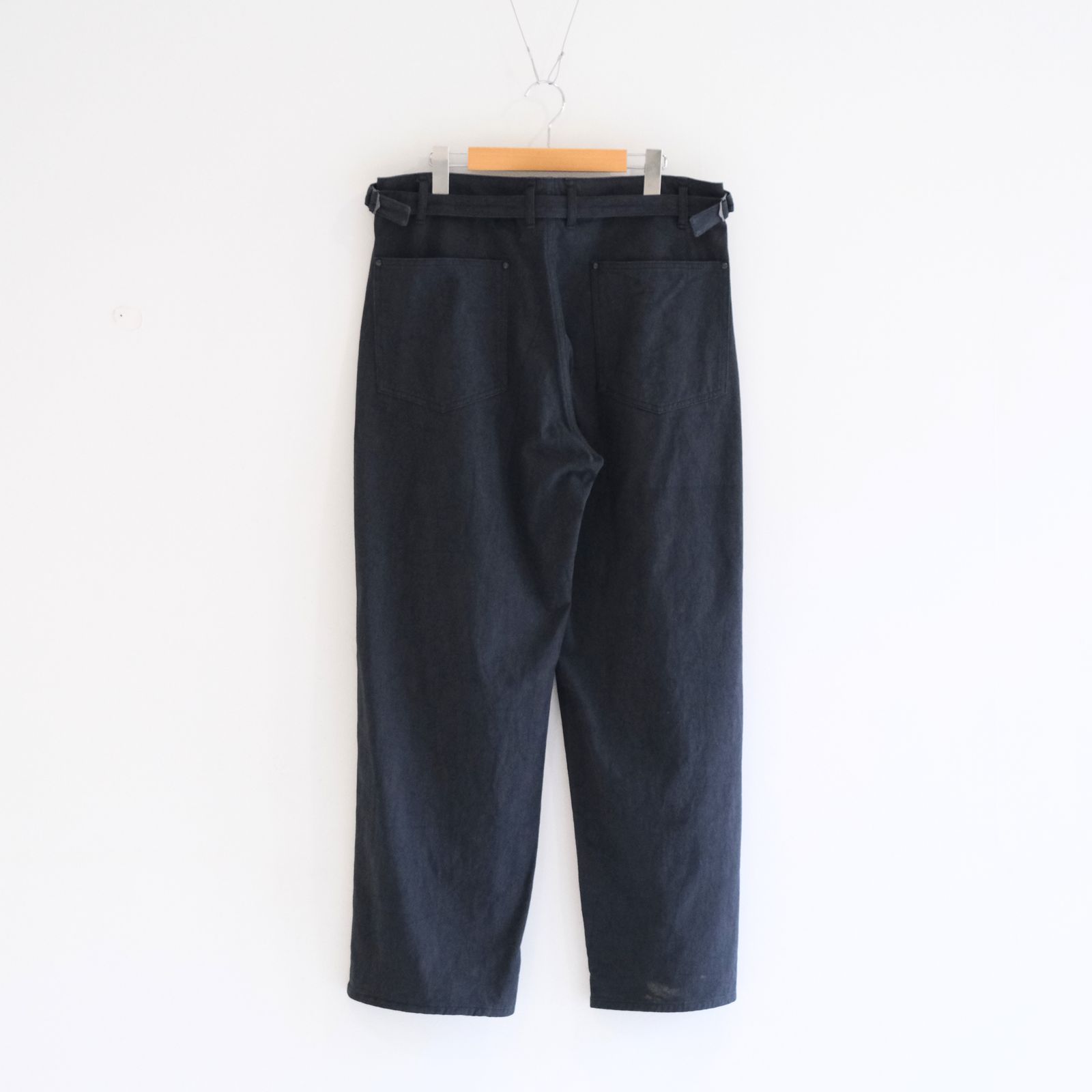 FADED CORKSCREW TWILL WORK PANTS（FADED BLACK）