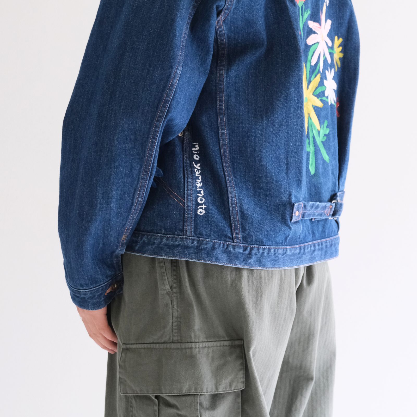 "ROEBUCK" Type-50s Hand Painted Jacket feat. MIO YAMAMOTO / 「ROEBUCK」タイプ50s ハンドペイントジャケット feat. ミオ ヤマモト（BLUE）