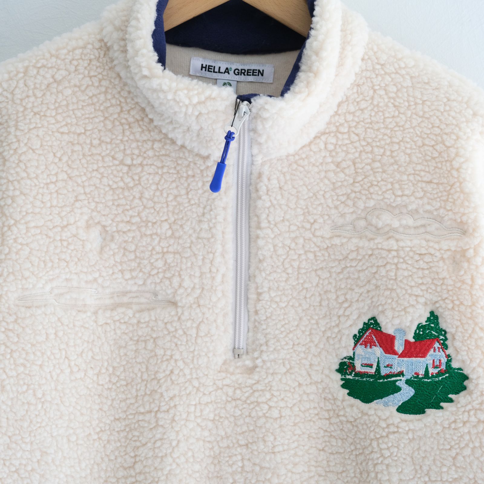 Grass Freece jacket / ジャケット / プルオーバー / フリース / Porlatec / WHITE
