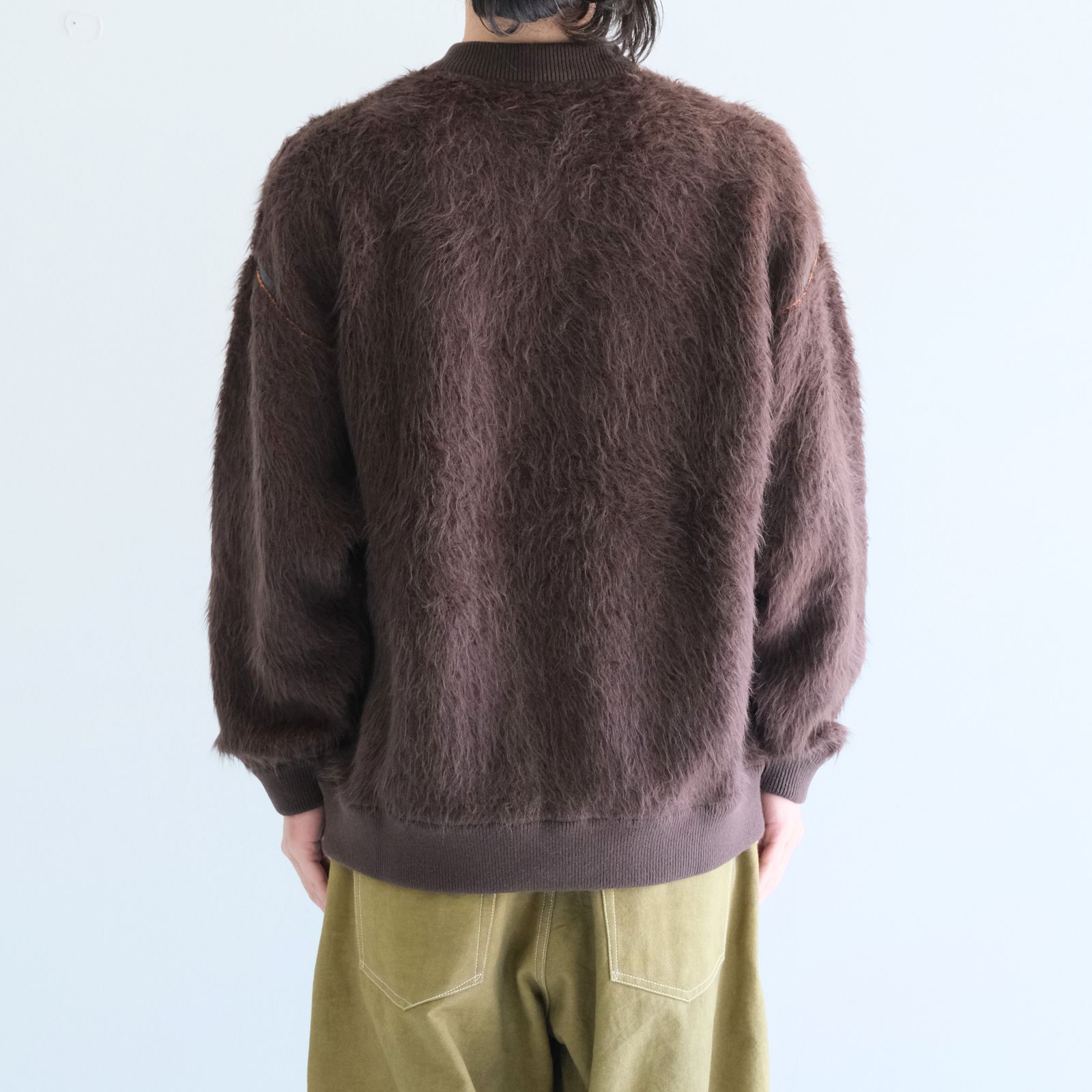 【残り1点】Suri Alpaca Bomber Jacket / スリ アルパカ ボンバージャケット（Dark Brown / Orange）