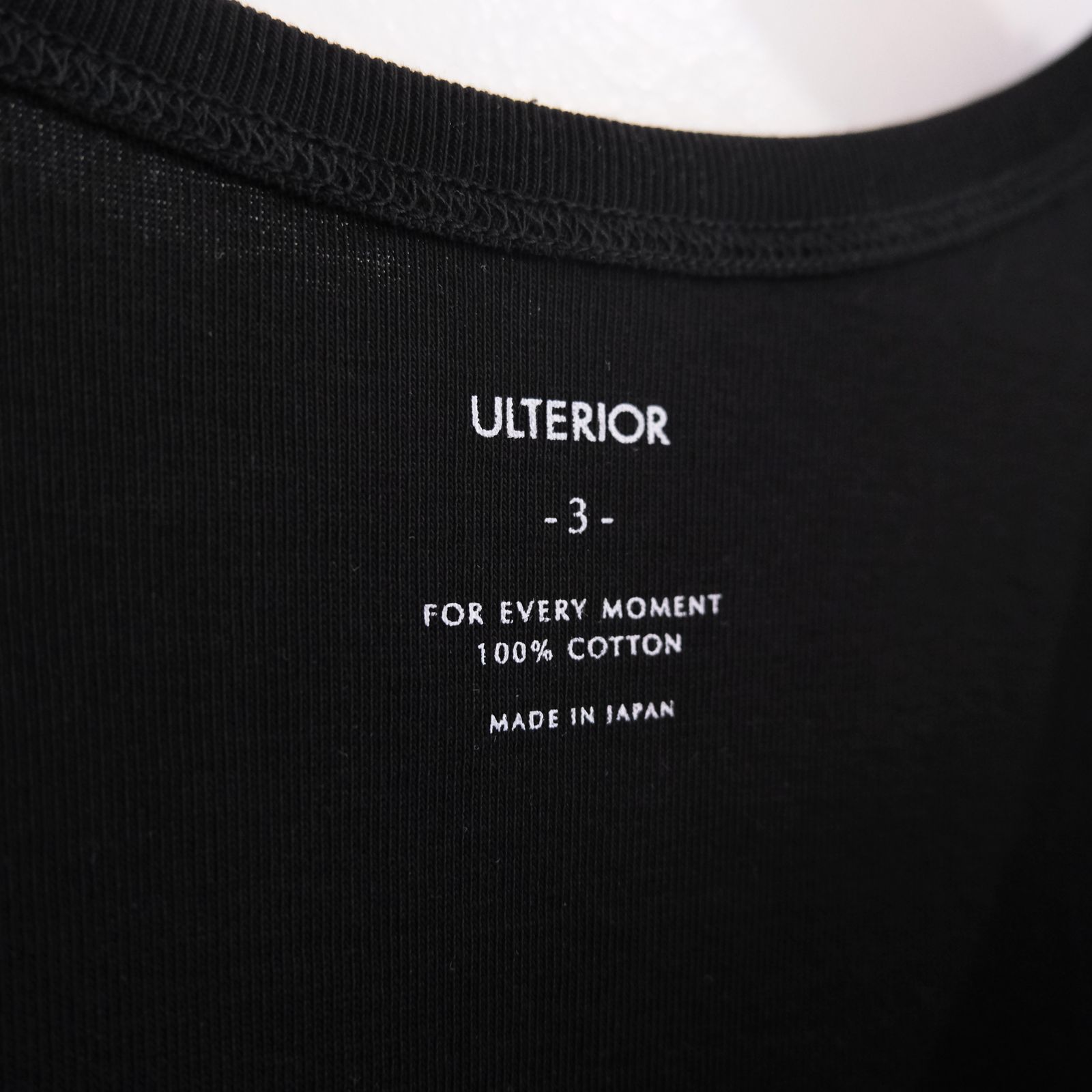 TUBULAR TANK TOP / チューブラー タンクトップ（BLACK）