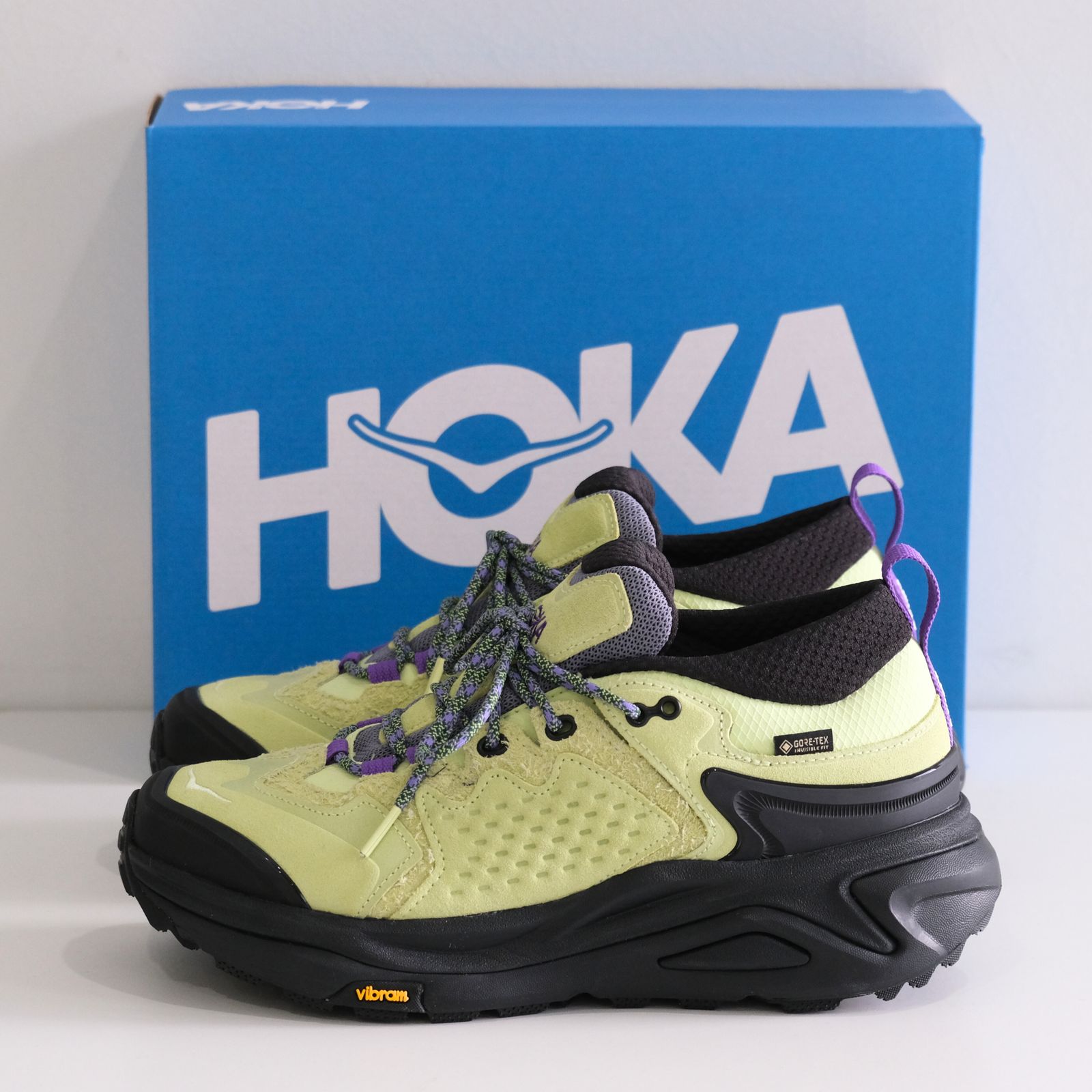 【 HOKA 】KAHA 3 LOW GTX TP "GORE-TEX"  / スニーカー / GORE-TEX / HONEYDEW / BLACK