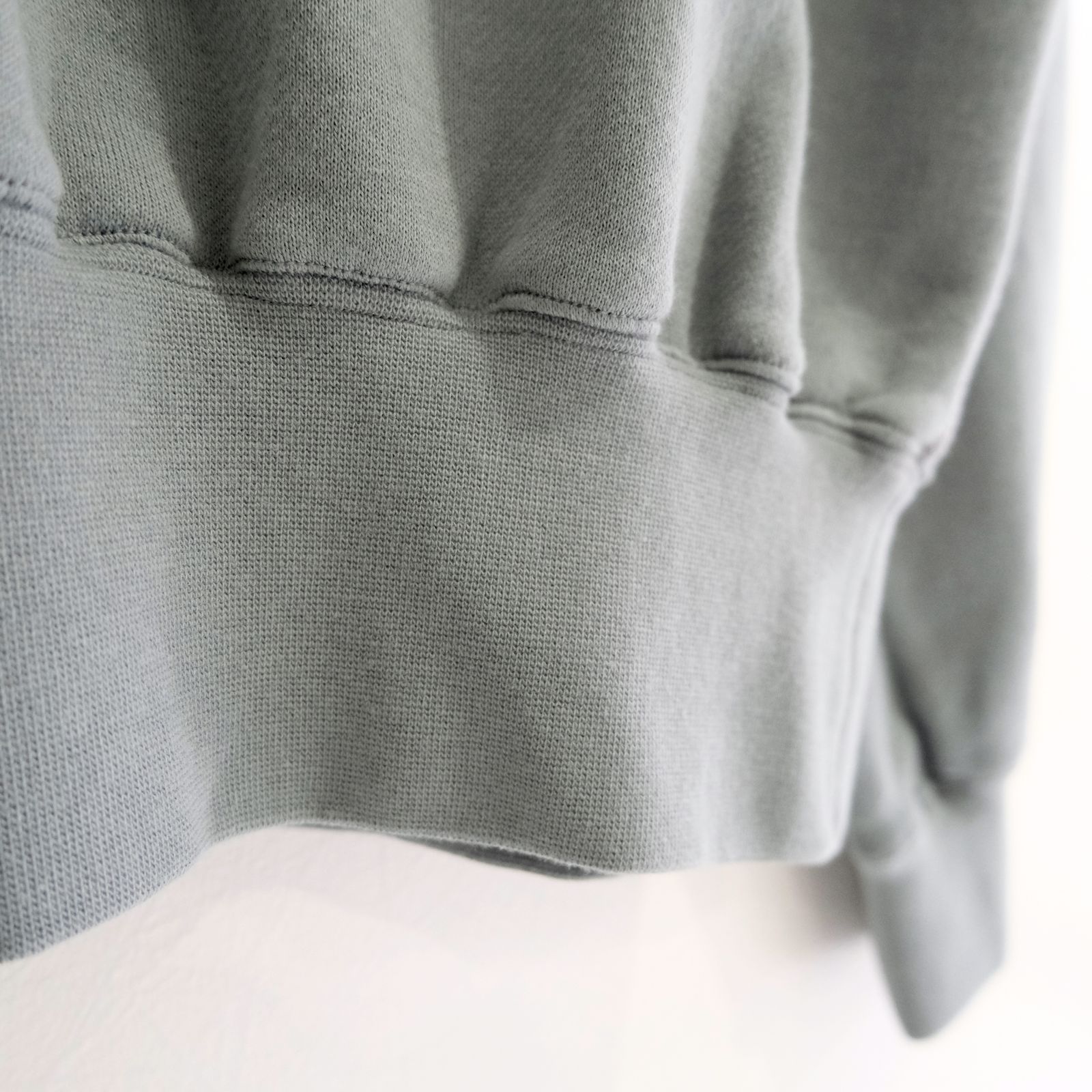 "BROTHERS" Leather x Original Supima Aging Cotton Sweat（DUSTY GREEN）